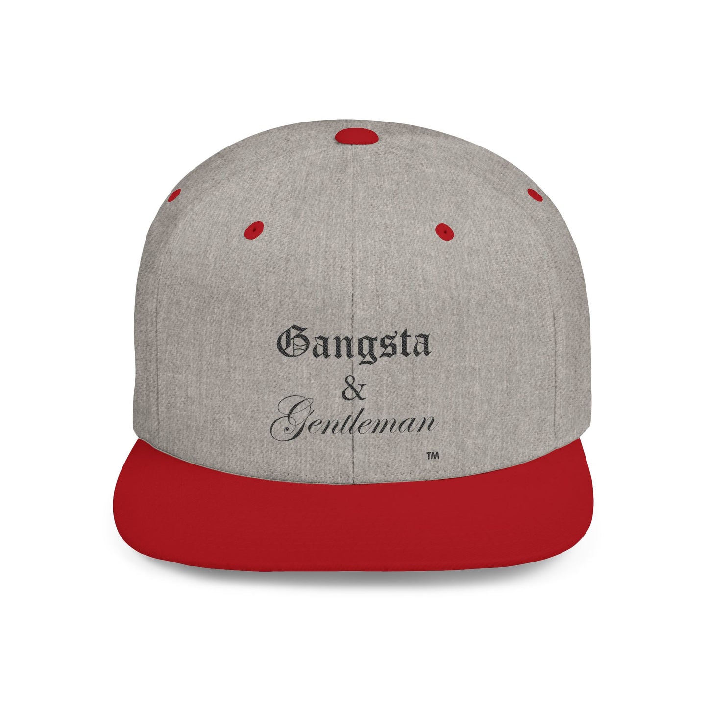 Gangsta & Gentleman Snapback Cap - Trendy Flat Bill Hat for Stylish Individuals