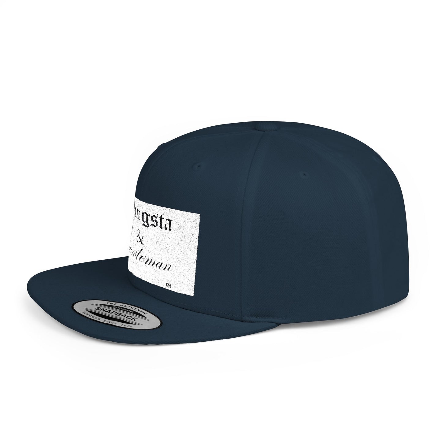 Gangsta & Gentleman Camo Flat Bill Snapback Hat - Stylish Headwear for Trendsetters