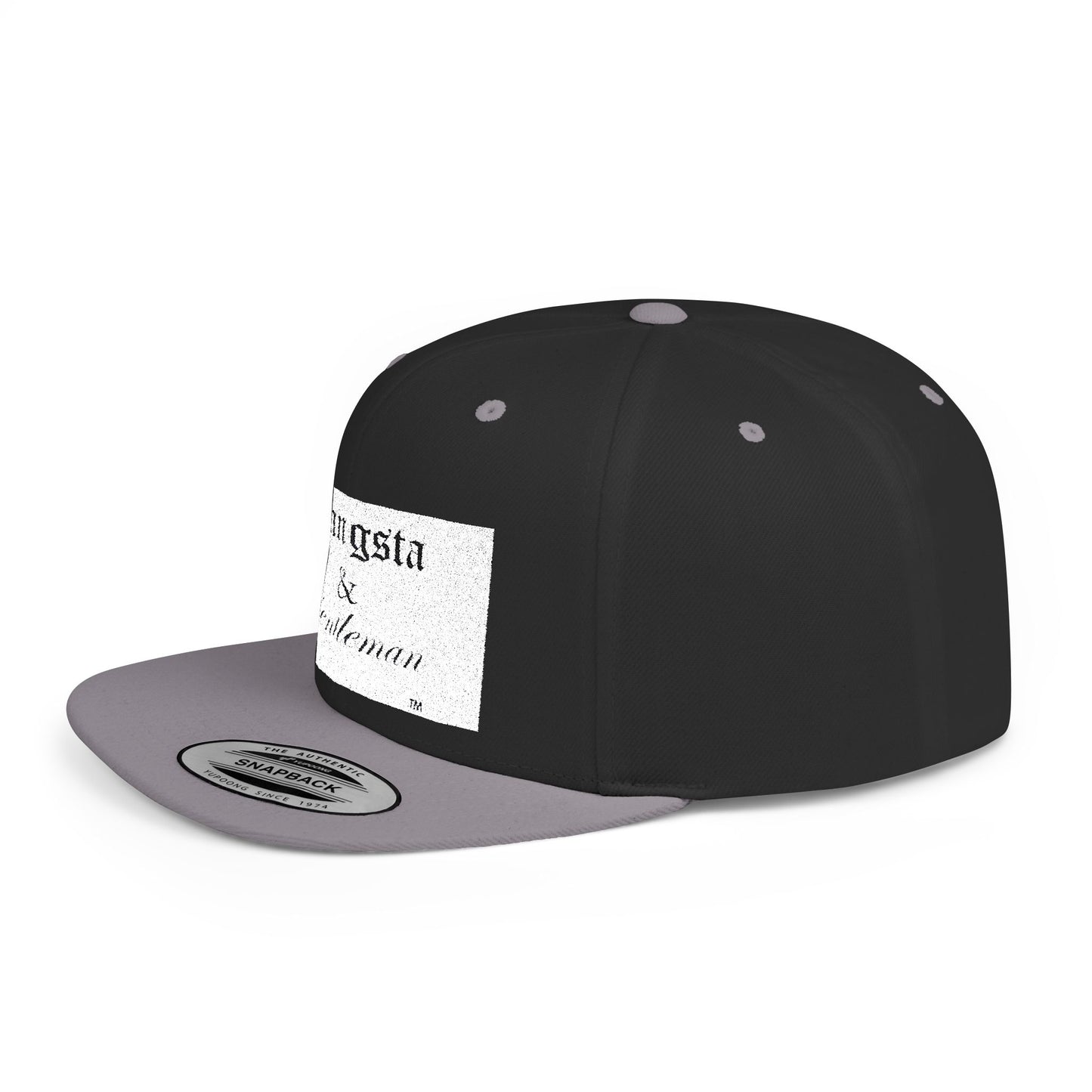 Gangsta & Gentleman Camo Flat Bill Snapback Hat - Stylish Headwear for Trendsetters