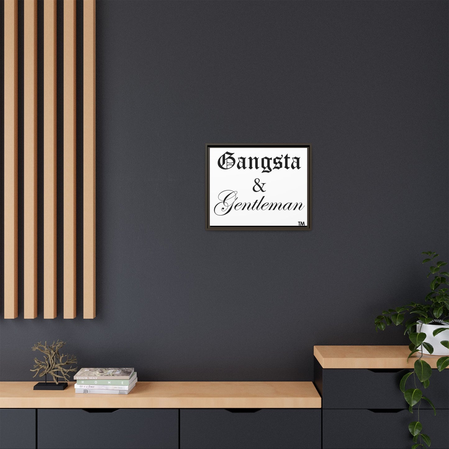 Gangsta & Gentleman Framed Matte Canvas Art - Stylish Wall Decor