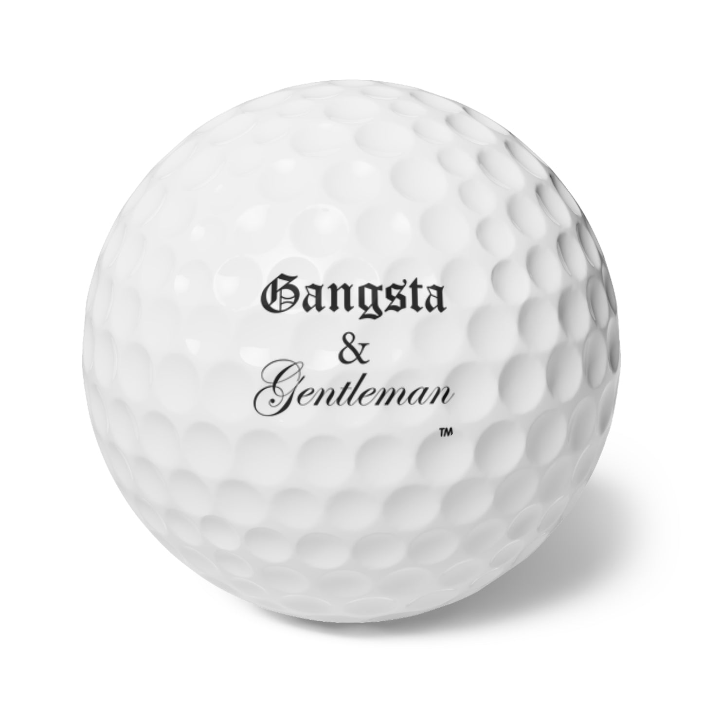 Durable Surlyn Golf Balls by Gangsta & Gentleman - 6-Count for Enhanced Play