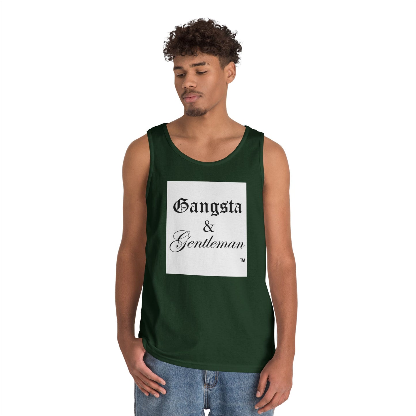 Gangsta & Gentleman Unisex Heavy Cotton Tank Top - Cool Streetwear for Every Occasion