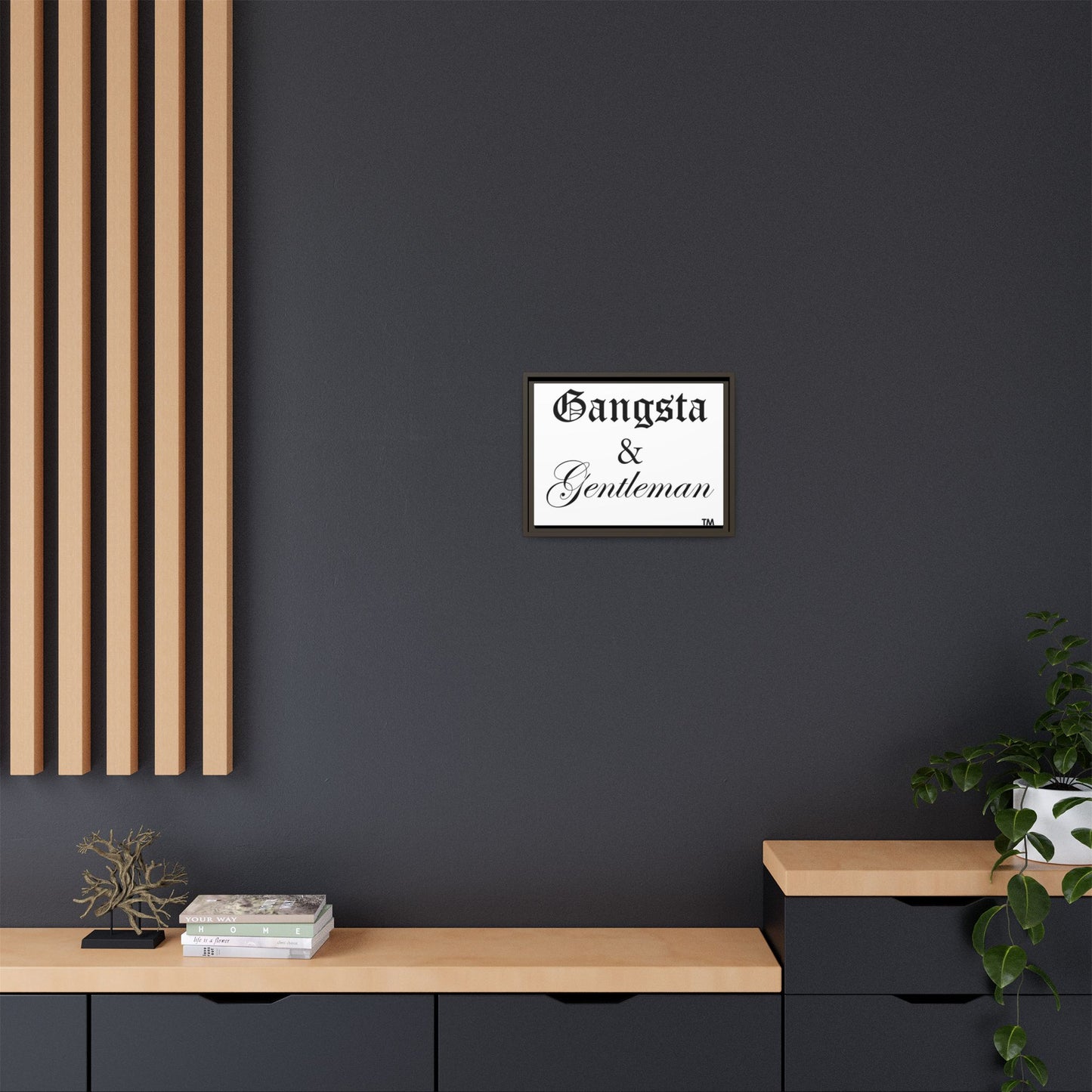 Gangsta & Gentleman Framed Matte Canvas Art - Stylish Wall Decor