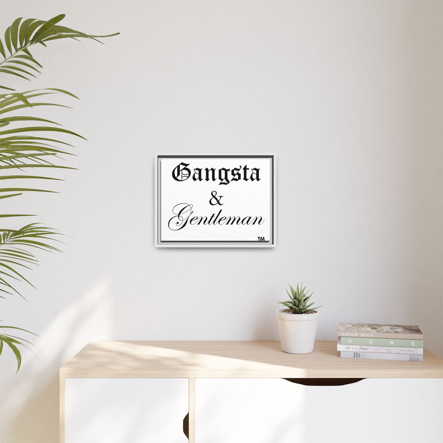 Gangsta & Gentleman Framed Matte Canvas Art - Stylish Wall Decor