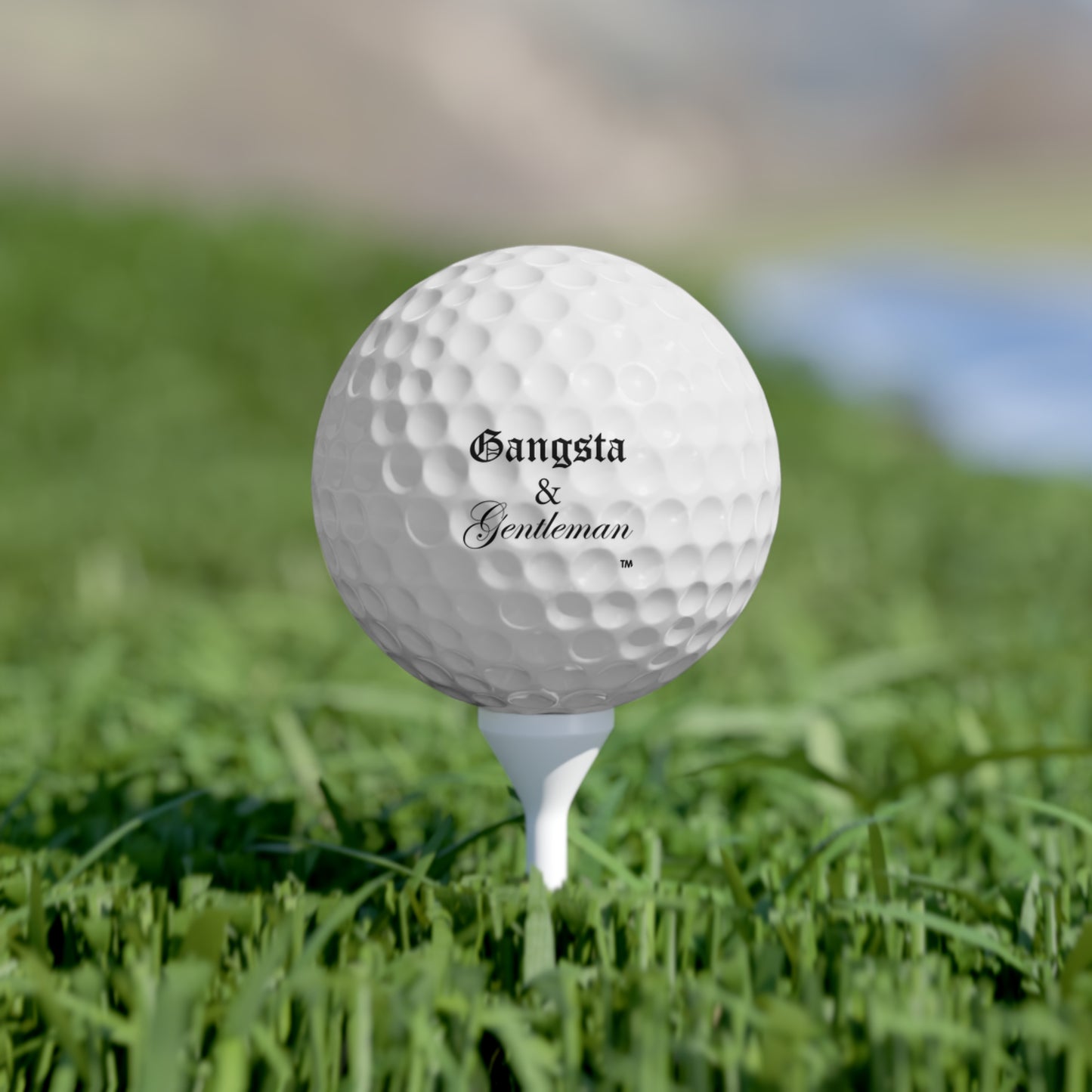 Gangsta & Gentleman Golf Balls - Set of 6 Premium Balls for Stylish Golfers