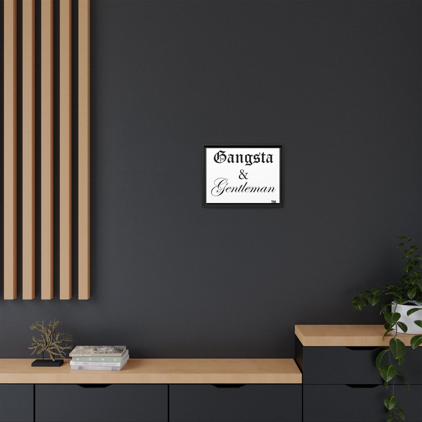 Gangsta & Gentleman Framed Matte Canvas Art - Stylish Wall Decor