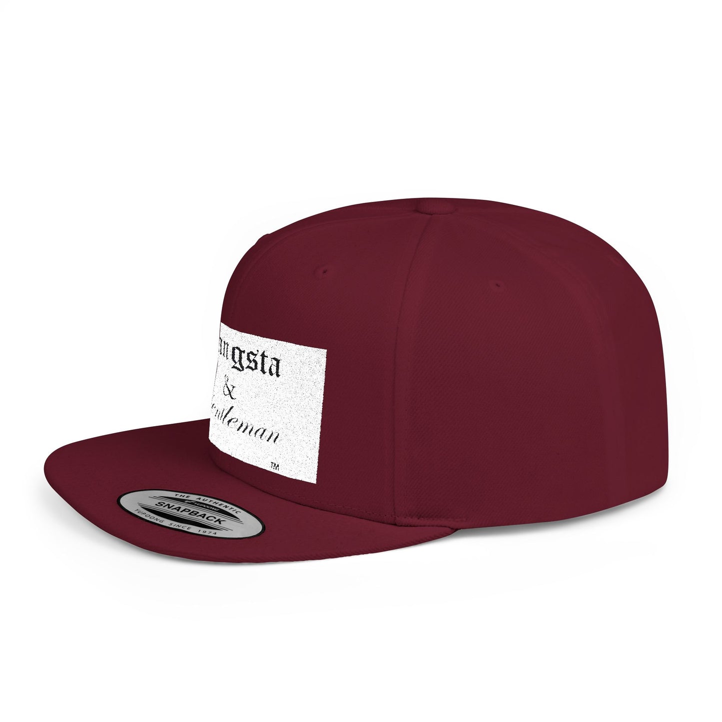 Gangsta & Gentleman Camo Flat Bill Snapback Hat - Stylish Headwear for Trendsetters
