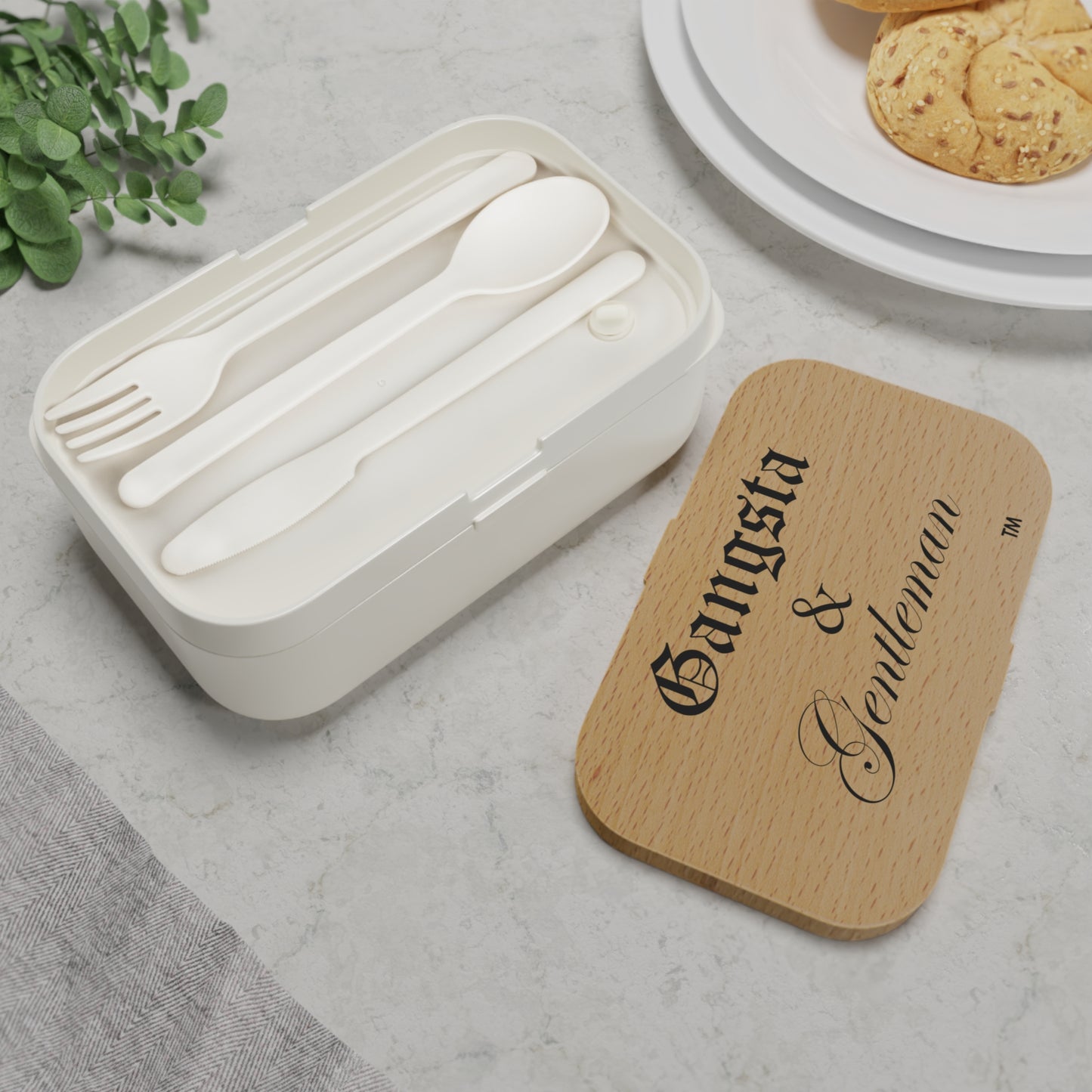 Gangsta & Gentleman Bento Lunch Box - Stylish Meal Prep Container for Foodies