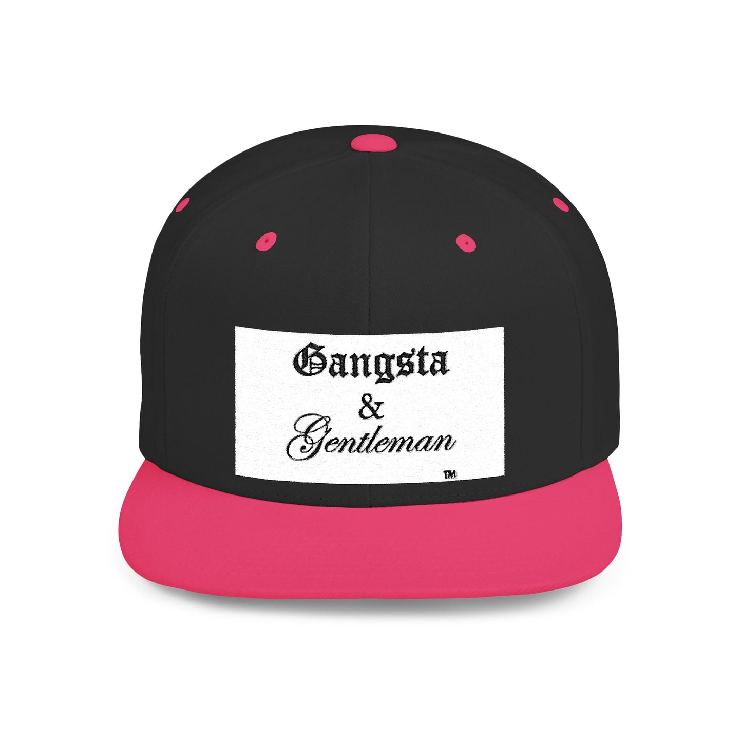 Gangsta & Gentleman Camo Flat Bill Snapback Hat - Stylish Headwear for Trendsetters