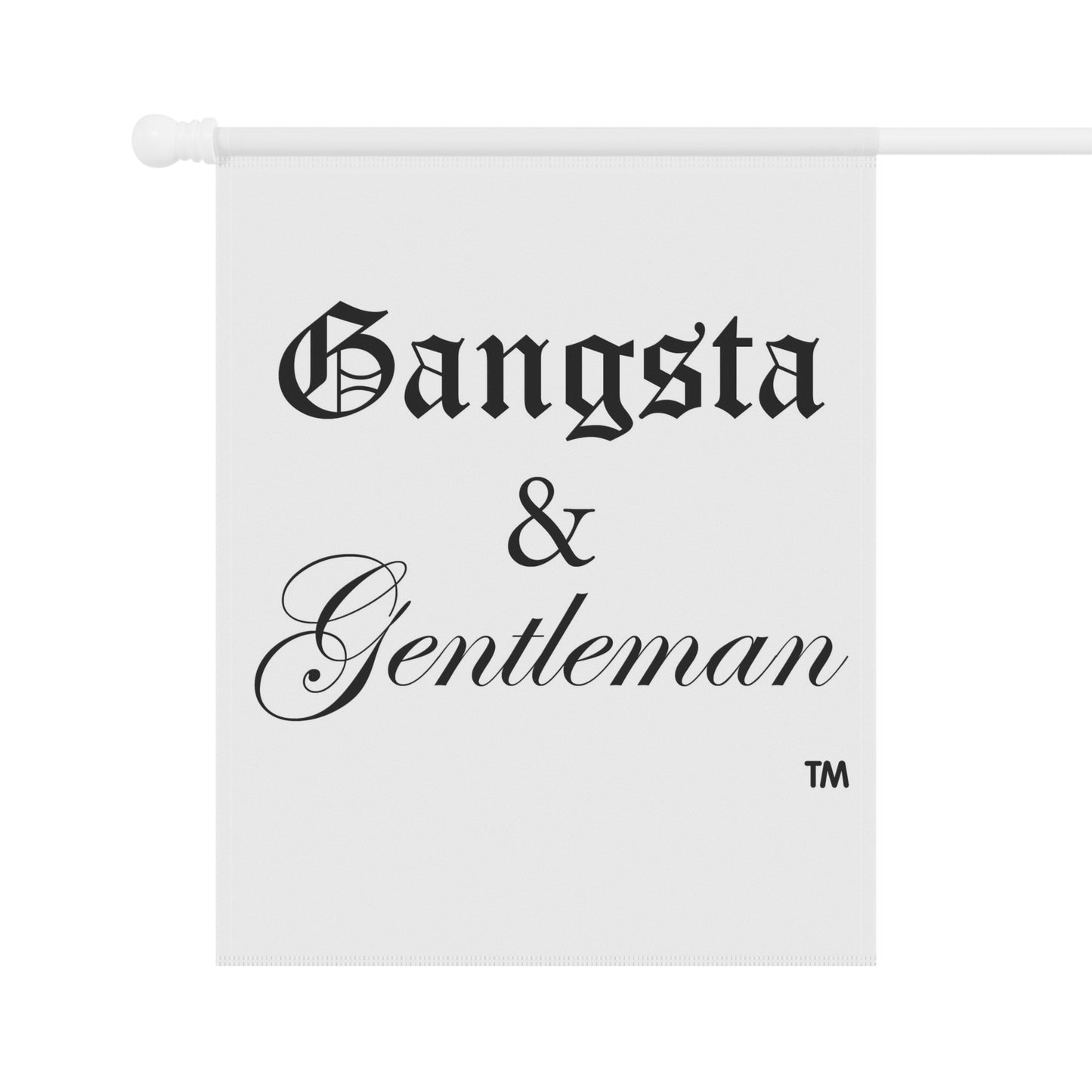 Gangsta & Gentleman Garden Banner - Stylish Outdoor Decor for Celebrations