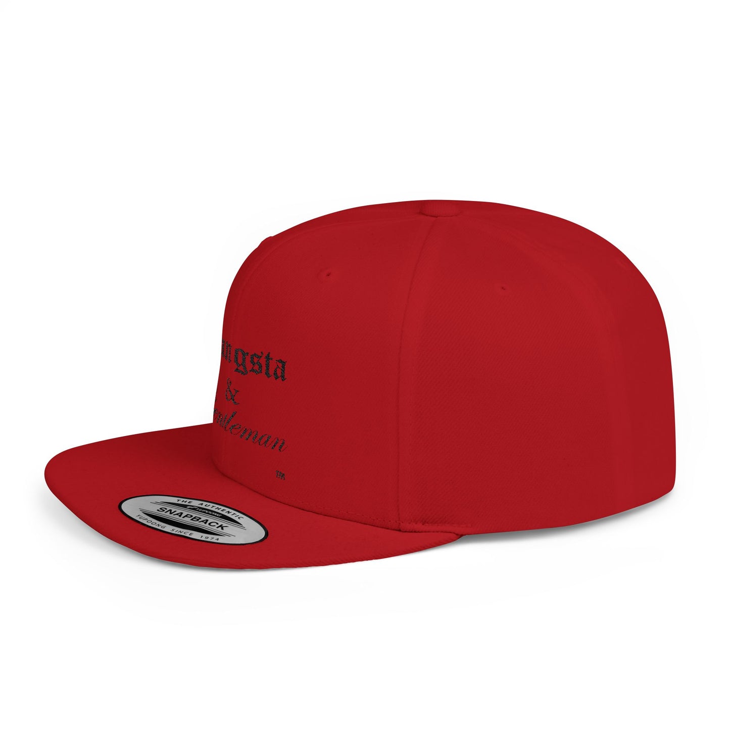Gangsta & Gentleman Flaat Bill Snapback Cap - Trendy Adjustable Hat for Modern Style & Comfort