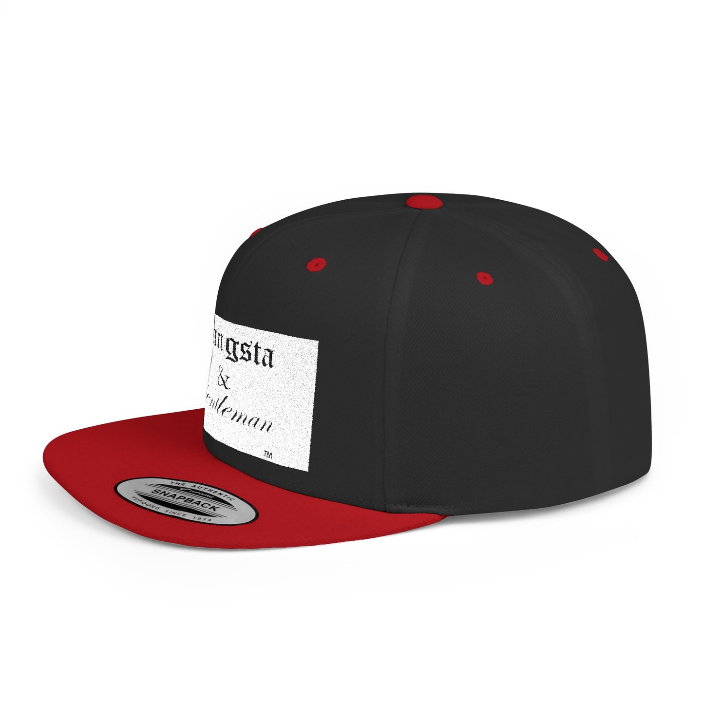 Gangsta & Gentleman Camo Flat Bill Snapback Hat - Stylish Headwear for Trendsetters