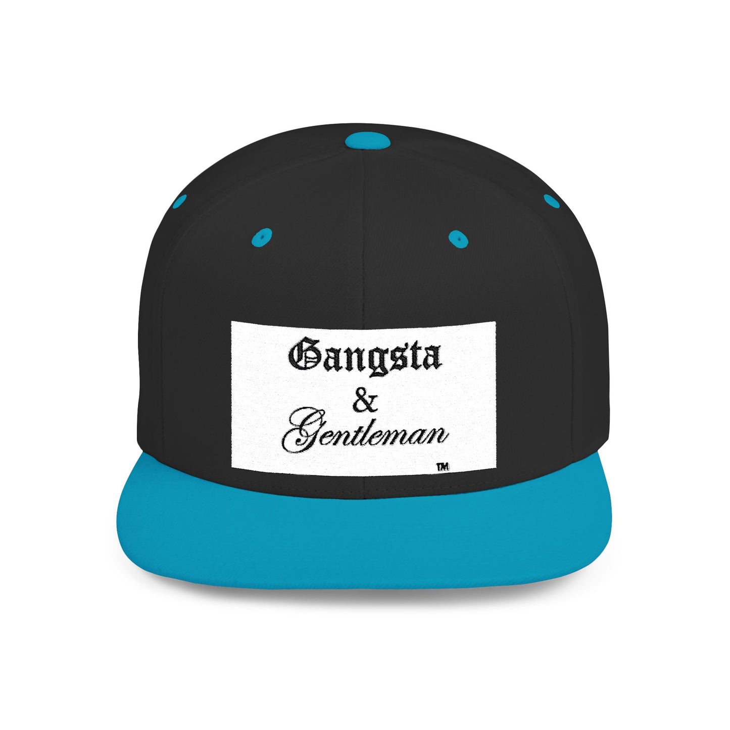 Gangsta & Gentleman Camo Flat Bill Snapback Hat - Stylish Headwear for Trendsetters