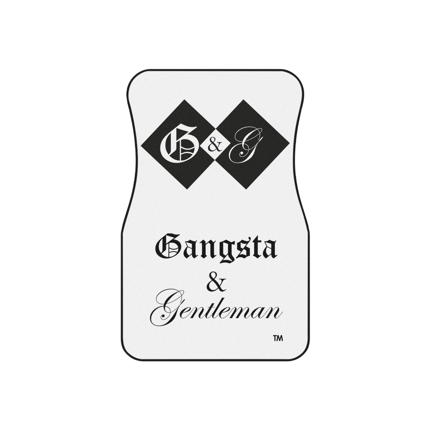 Stylish Gangsta & Gentleman Car Mats Set of 4 - Unique Auto Accessories
