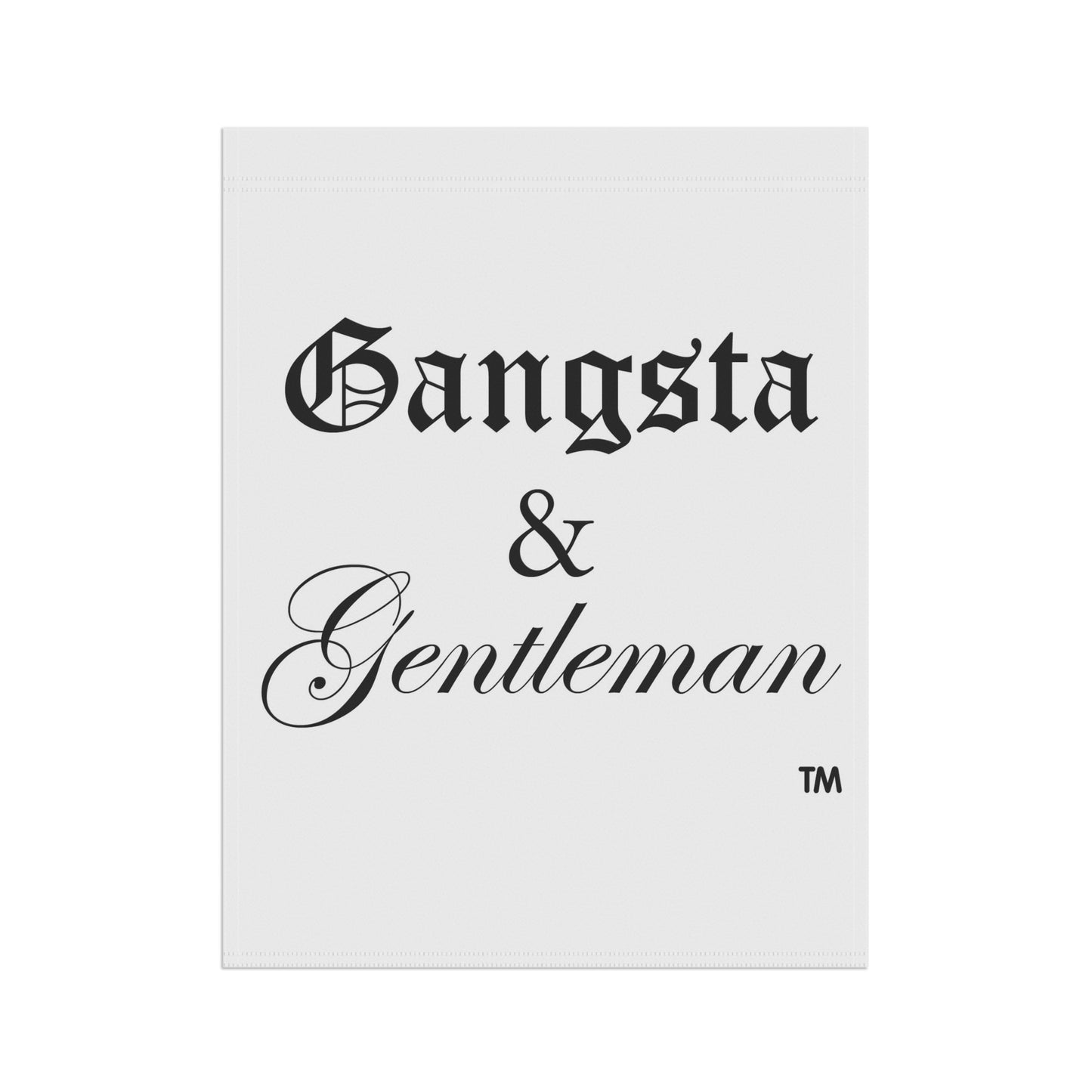 Gangsta & Gentleman Garden Banner - Stylish Outdoor Decor for Celebrations