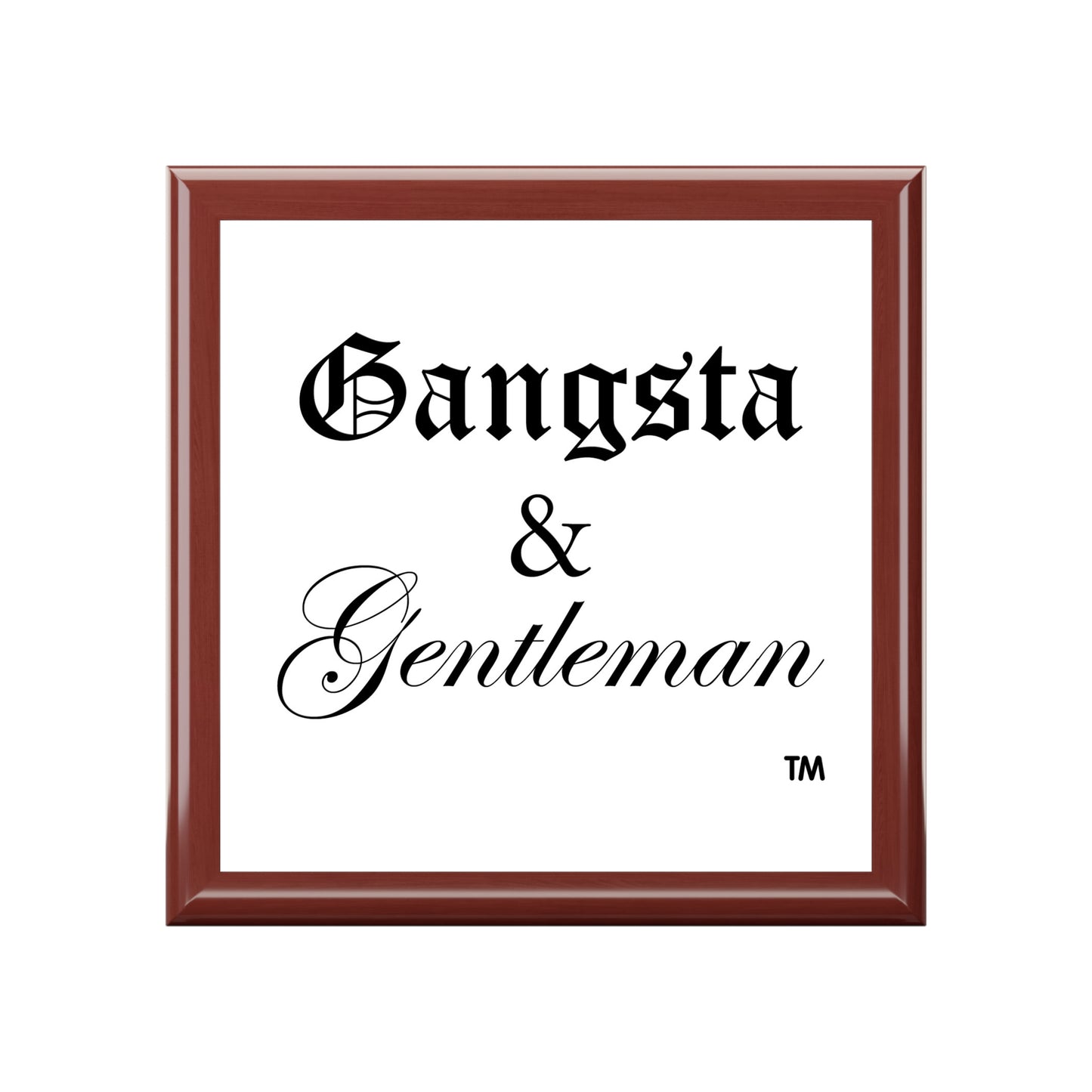Gangsta & Gentleman Jewelry Box - Stylish Storage for Accessories