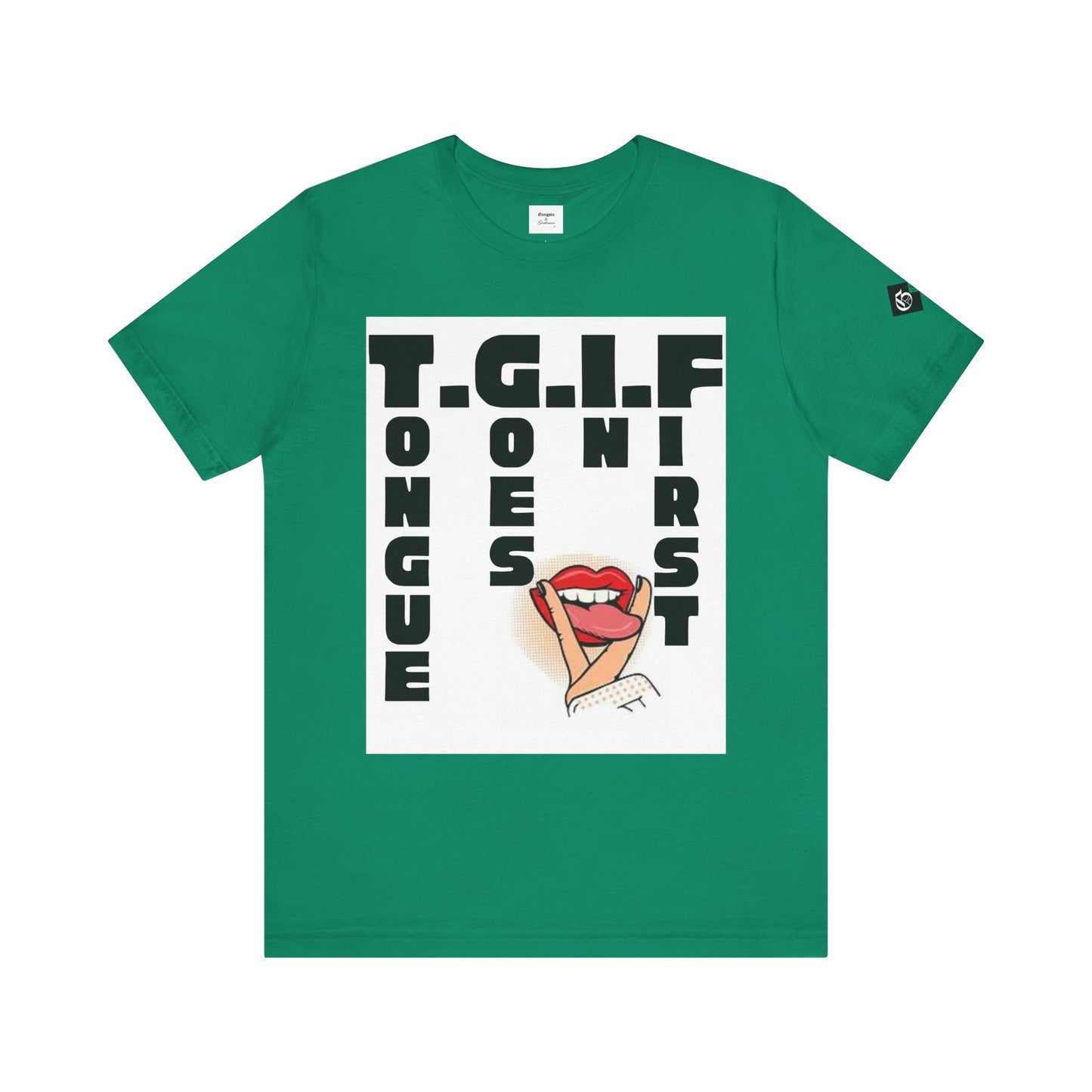 TGIF Tongue Graphic Tee - Unisex Jersey Short Sleeve T-Shirt