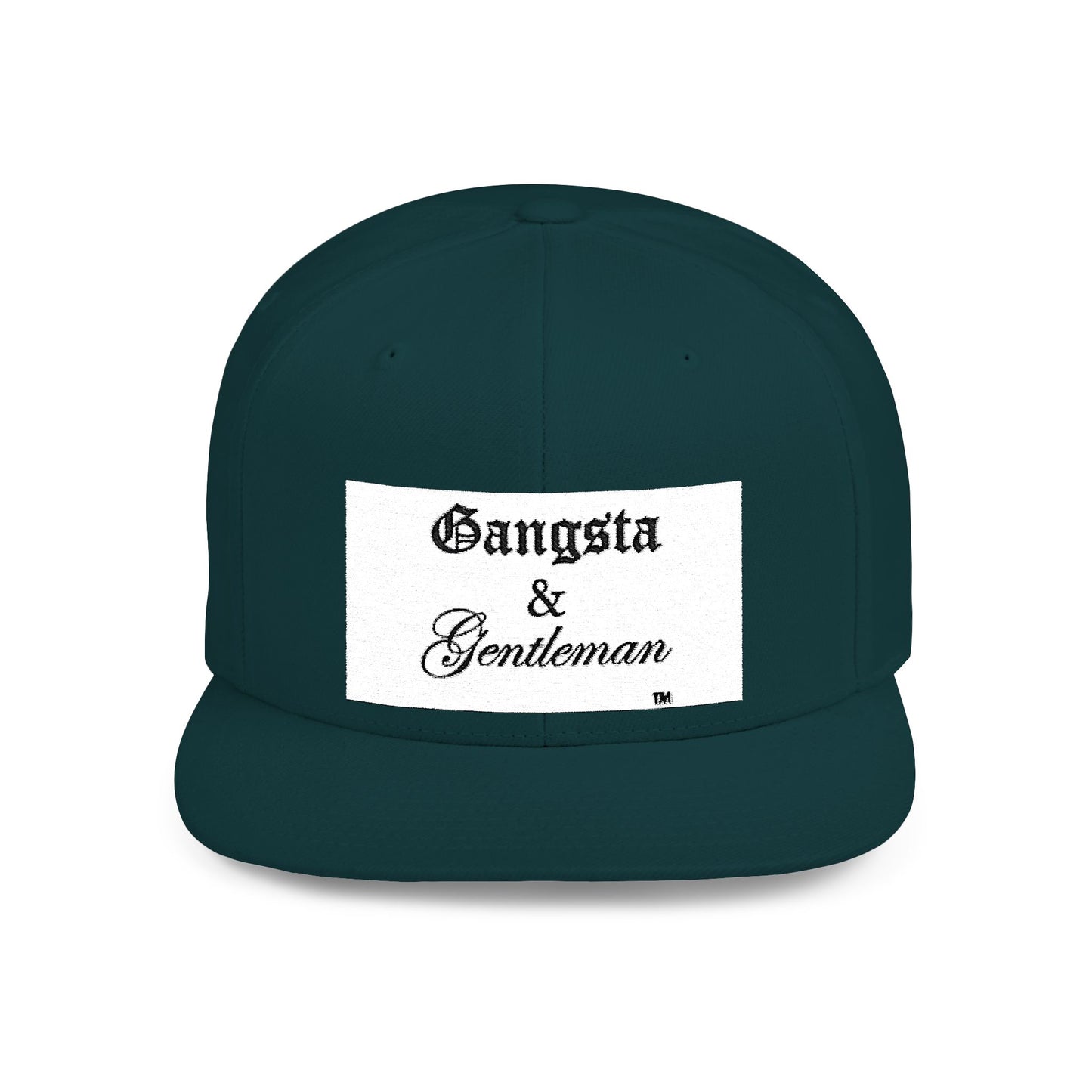 Gangsta & Gentleman Camo Flat Bill Snapback Hat - Stylish Headwear for Trendsetters