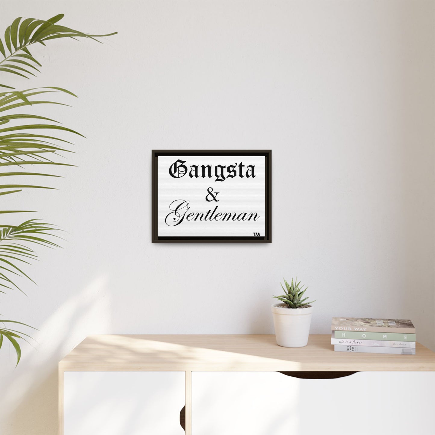 Gangsta & Gentleman Framed Matte Canvas Art - Stylish Wall Decor