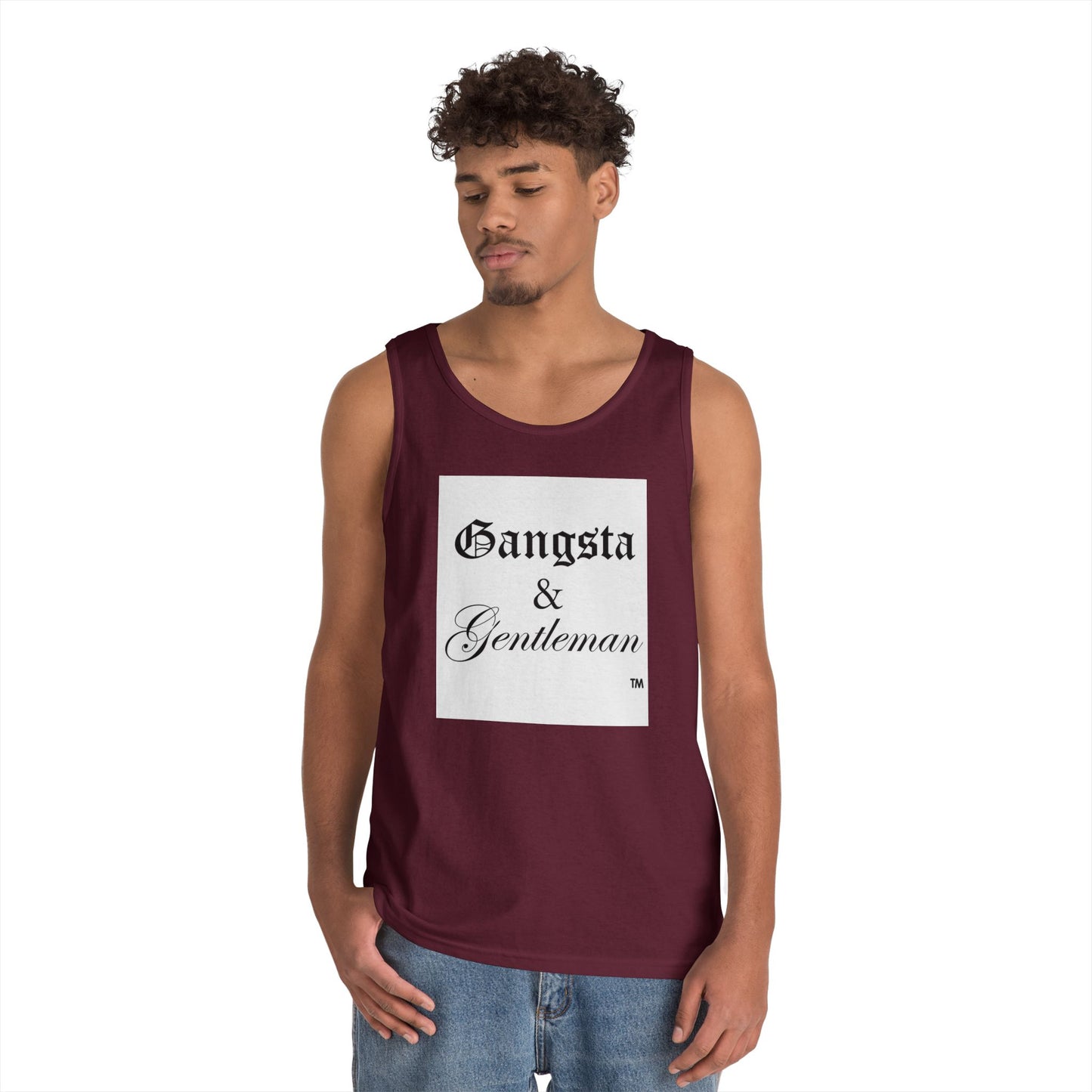 Gangsta & Gentleman Unisex Heavy Cotton Tank Top - Cool Streetwear for Every Occasion