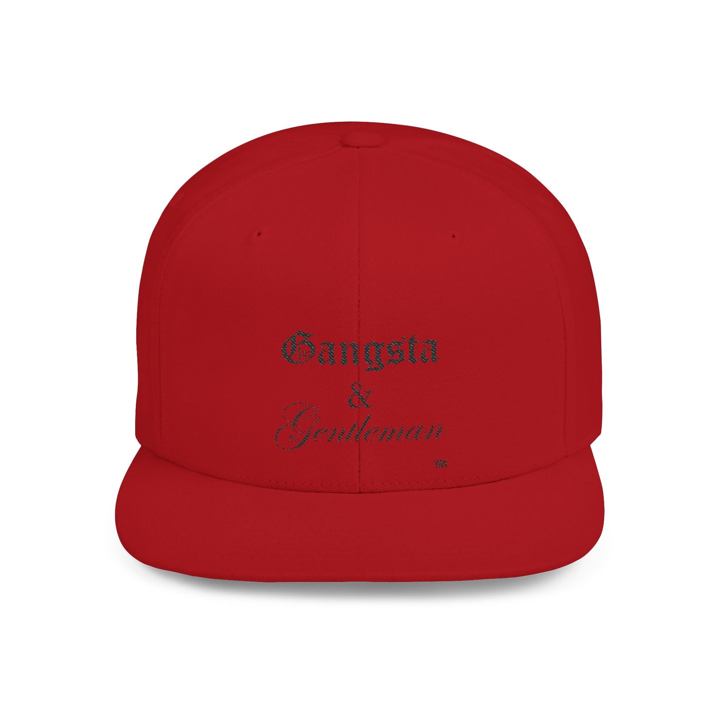 Gangsta & Gentleman Snapback Cap - Trendy Flat Bill Hat for Stylish Individuals