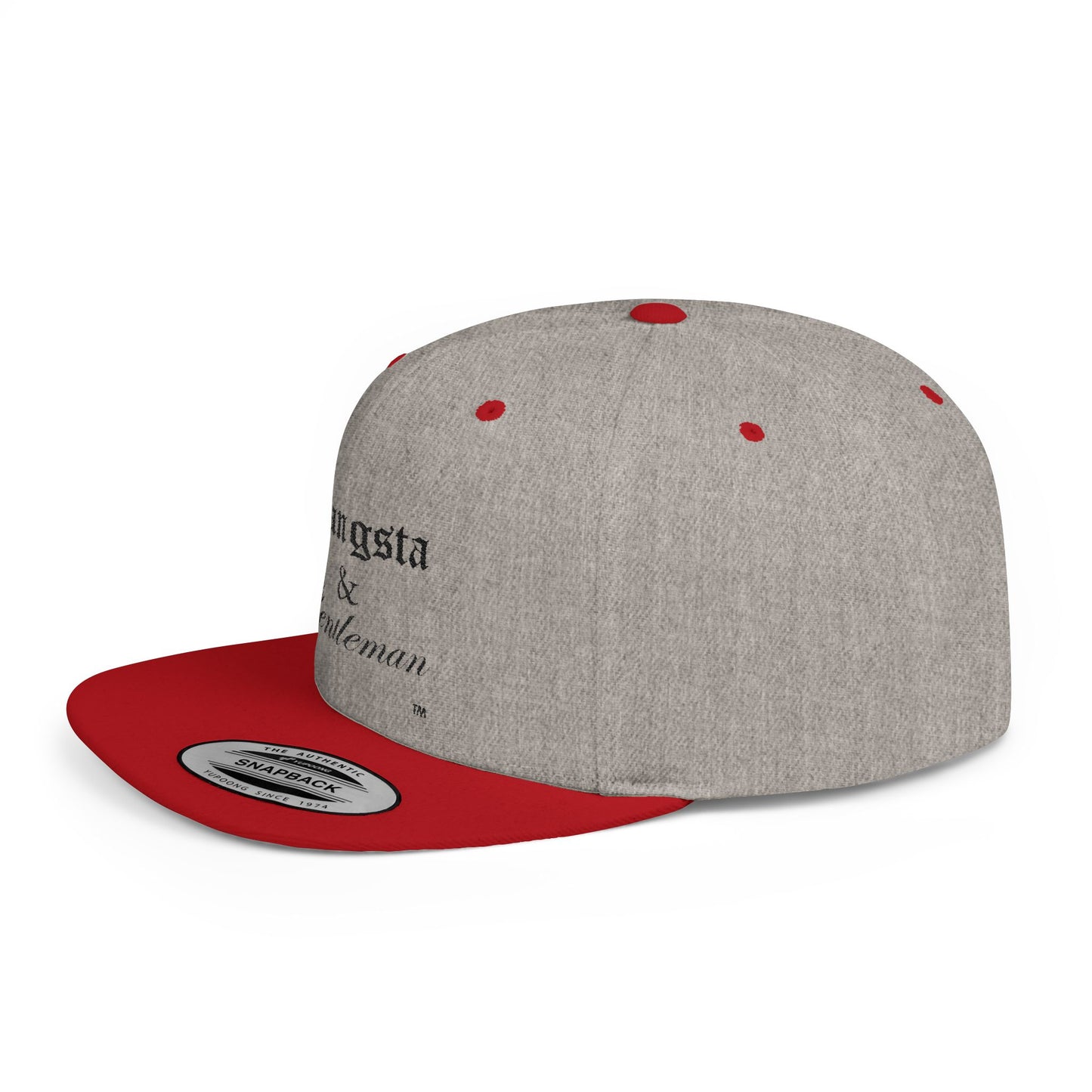Gangsta & Gentleman Snapback Cap - Trendy Flat Bill Hat for Stylish Individuals