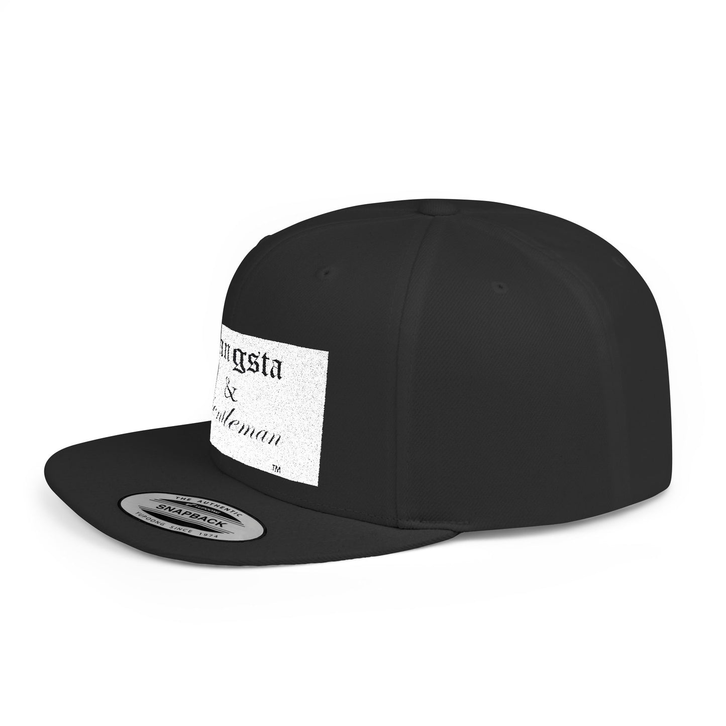 Gangsta & Gentleman Camo Flat Bill Snapback Hat - Stylish Headwear for Trendsetters
