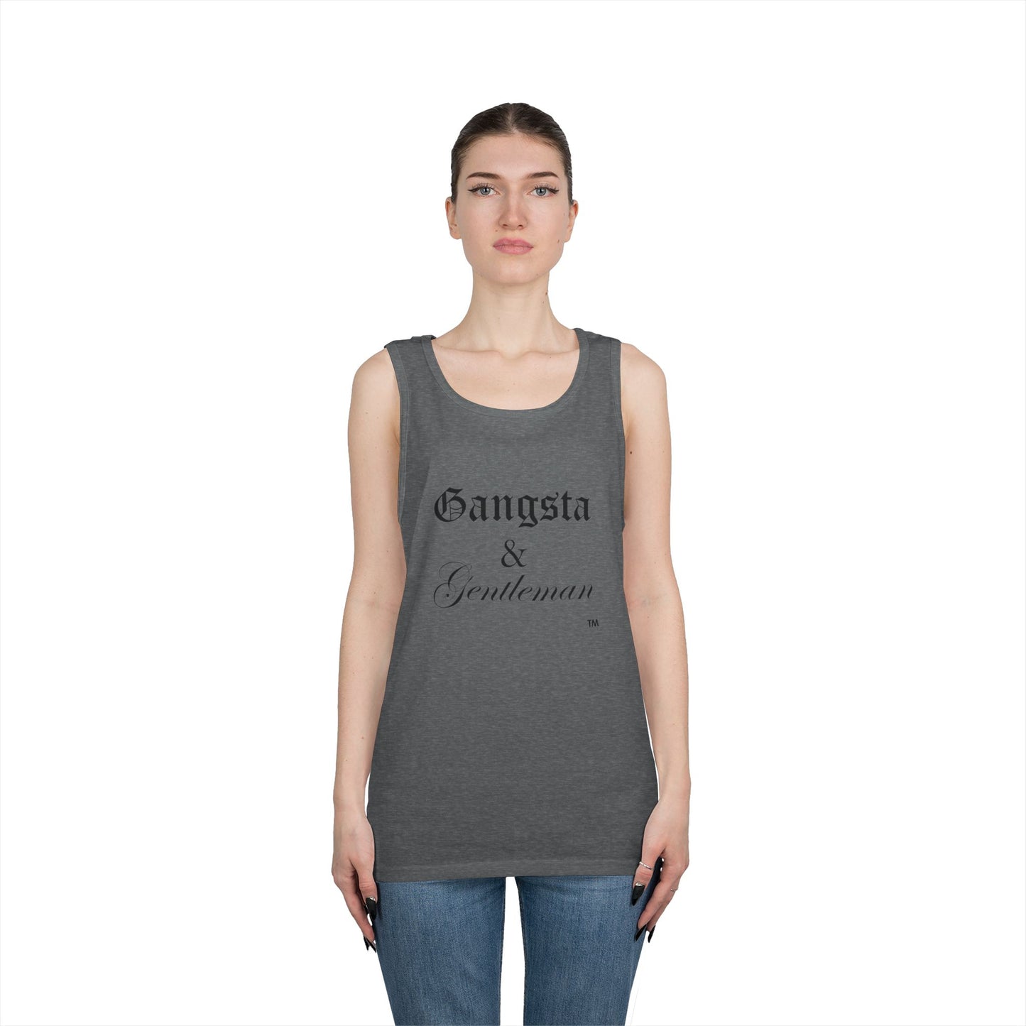 Gangsta & Gentleman Unisex Heavy Cotton Tank Top - Cool Streetwear for Every Occasion