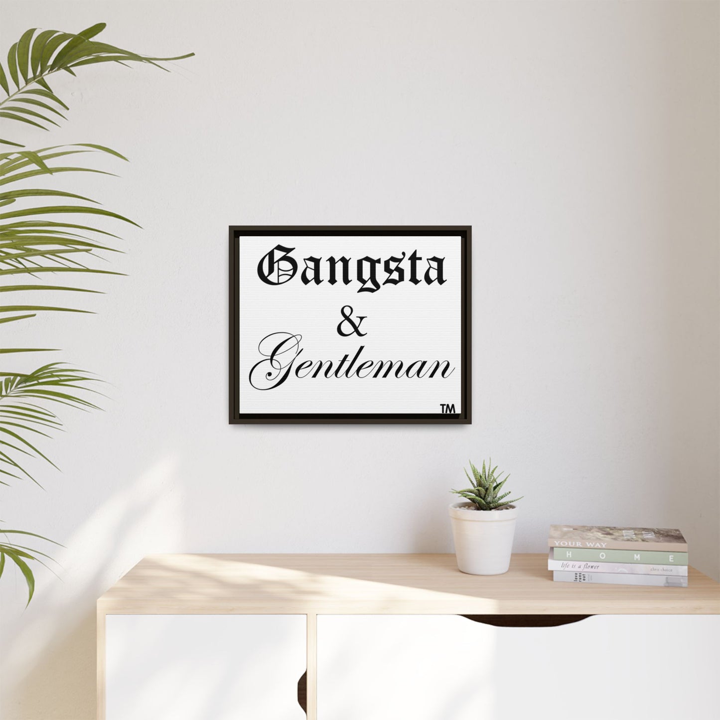 Gangsta & Gentleman Framed Matte Canvas Art - Stylish Wall Decor