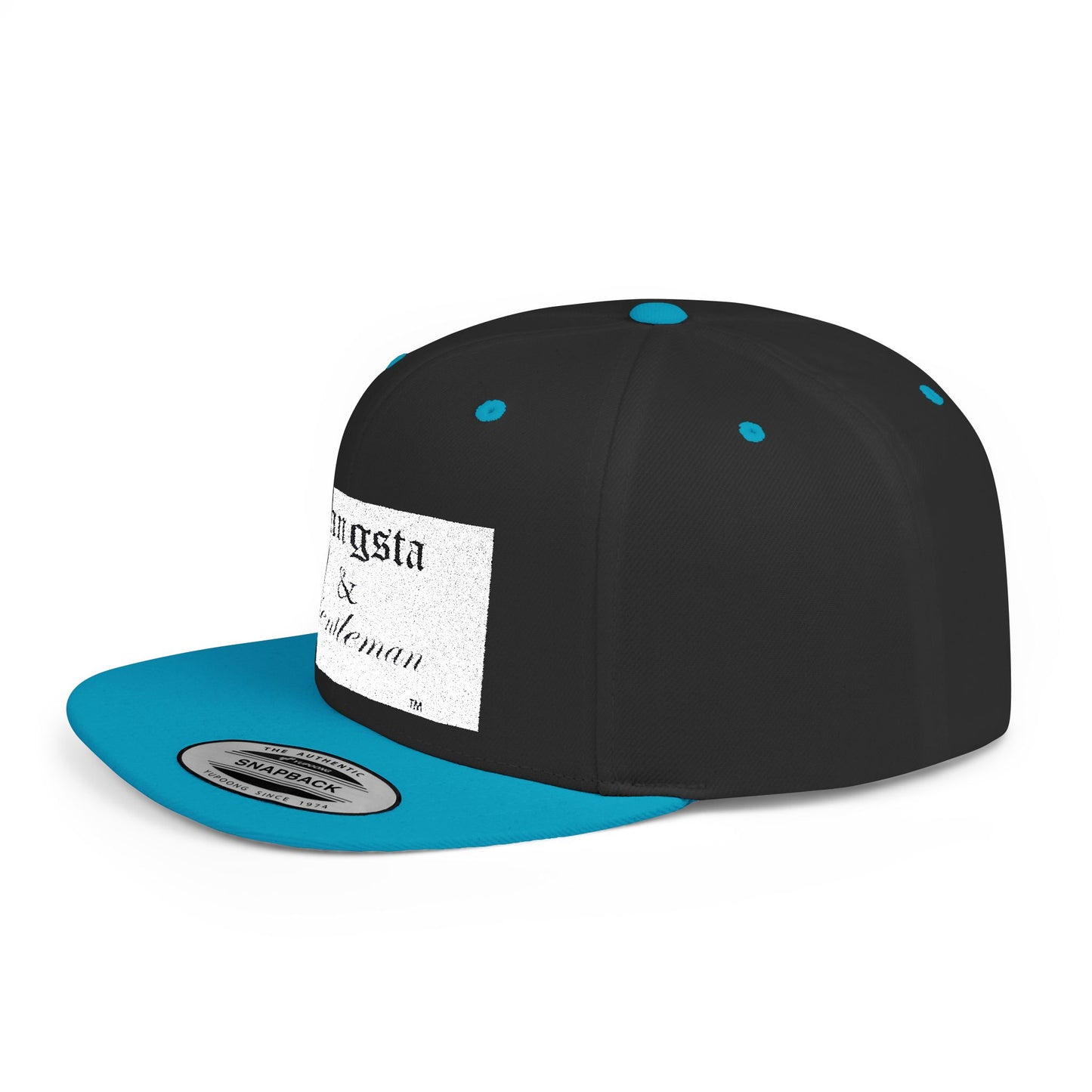 Gangsta & Gentleman Camo Flat Bill Snapback Hat - Stylish Headwear for Trendsetters