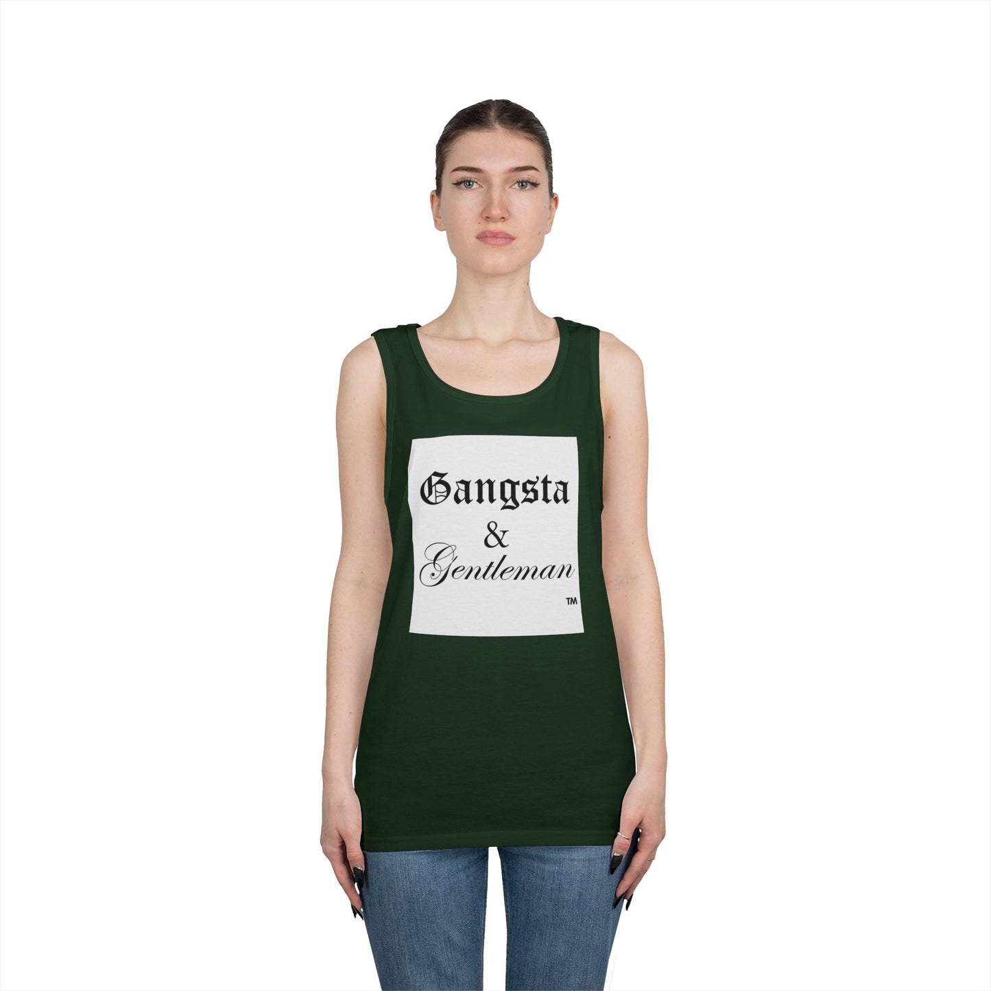 Gangsta & Gentleman Unisex Heavy Cotton Tank Top - Cool Streetwear for Every Occasion
