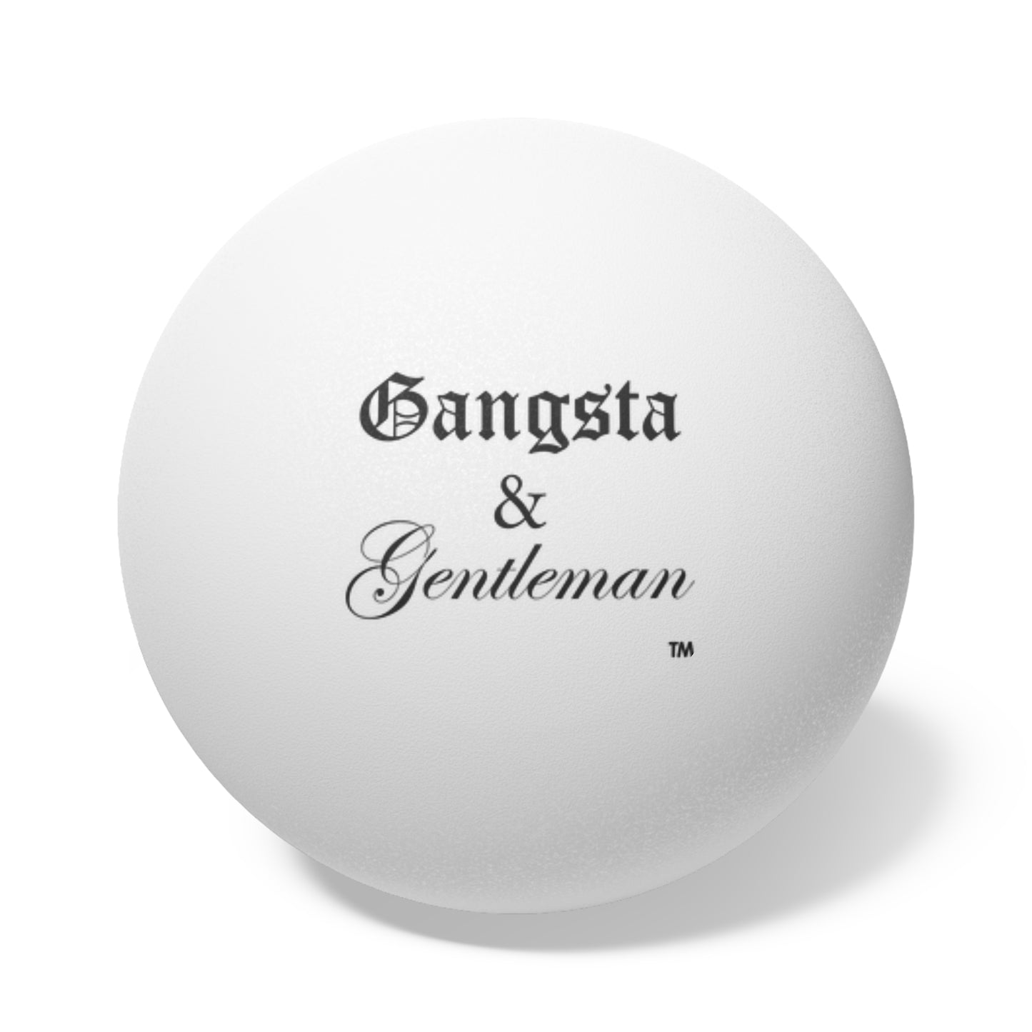 Gangsta & Gentleman Ping Pong/Beer Pong Balls - 6 Pack for Fun and Celebration
