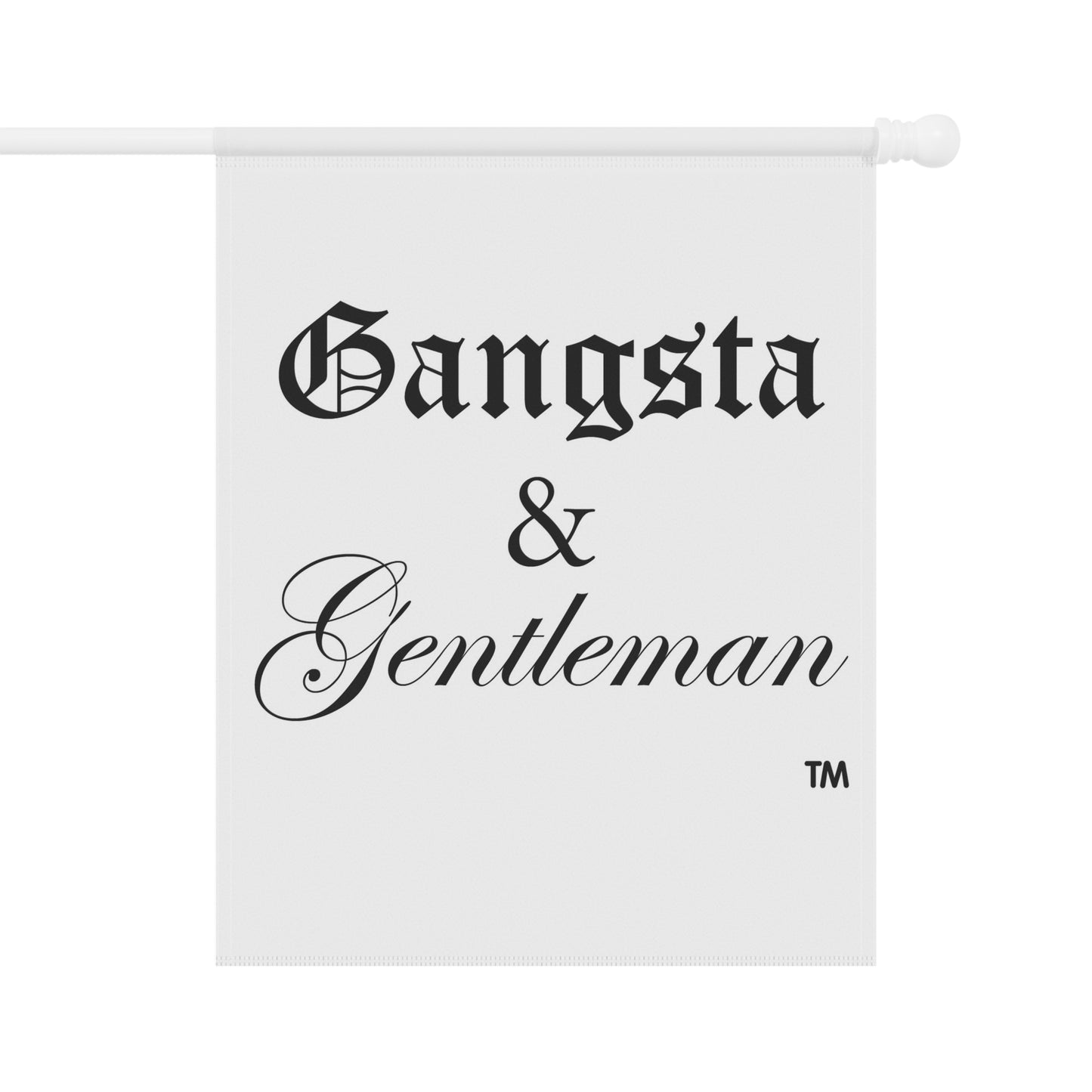 Gangsta & Gentleman Garden Banner - Stylish Outdoor Decor for Celebrations