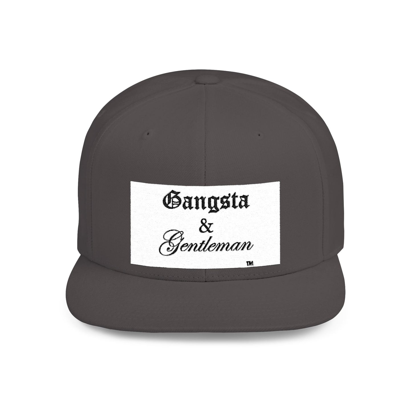 Gangsta & Gentleman Camo Flat Bill Snapback Hat - Stylish Headwear for Trendsetters