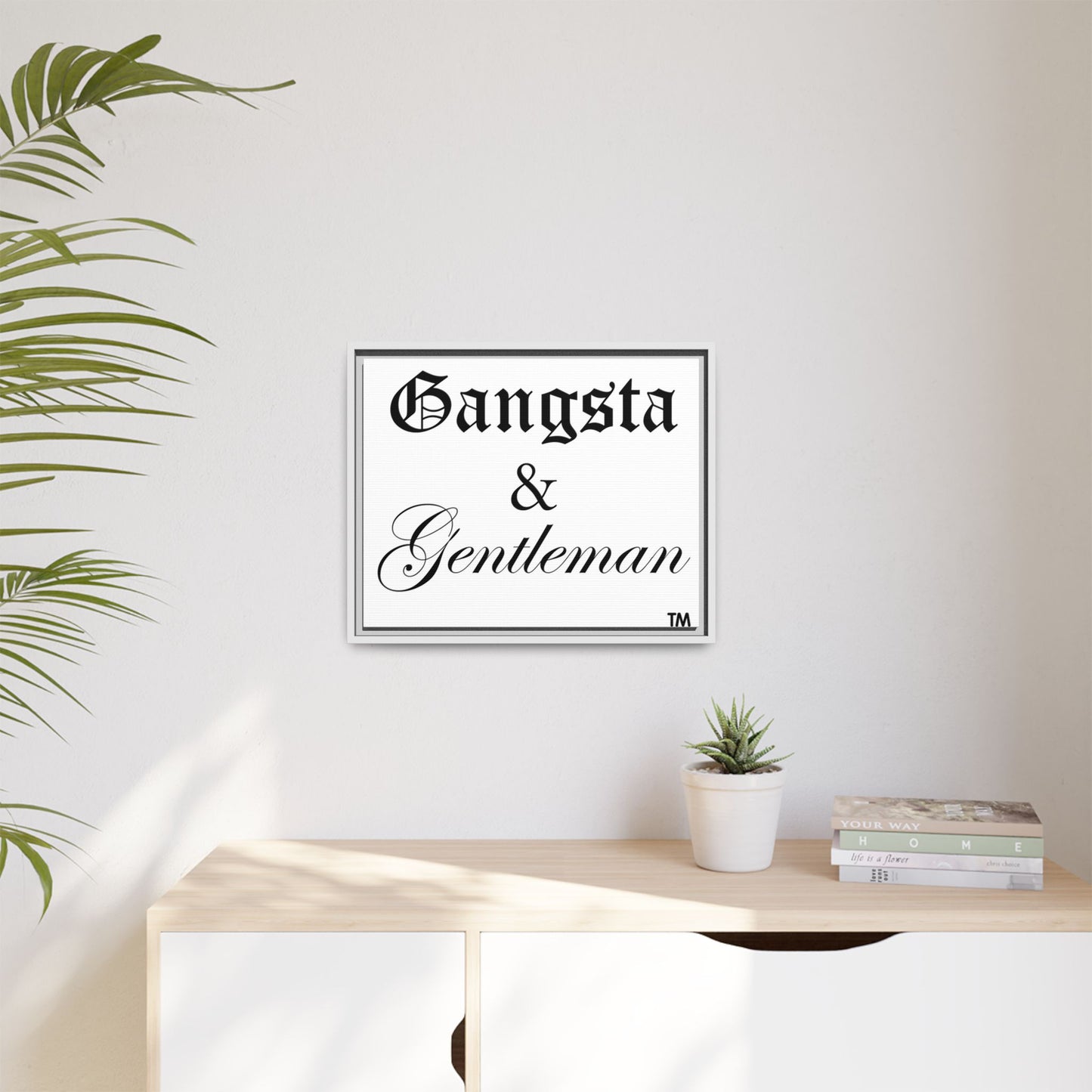 Gangsta & Gentleman Framed Matte Canvas Art - Stylish Wall Decor