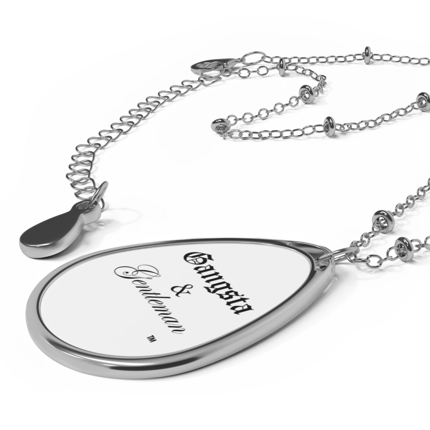 Gangsta & Gentleman Oval Necklace - Trendy Statement Jewelry