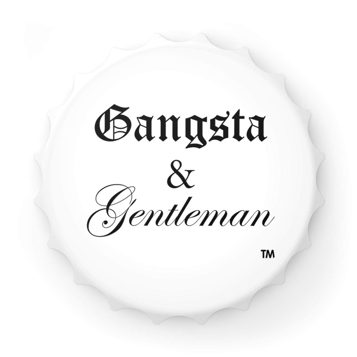Gangsta & Gentleman Bottle Opener - Unique Party Accessory for Men