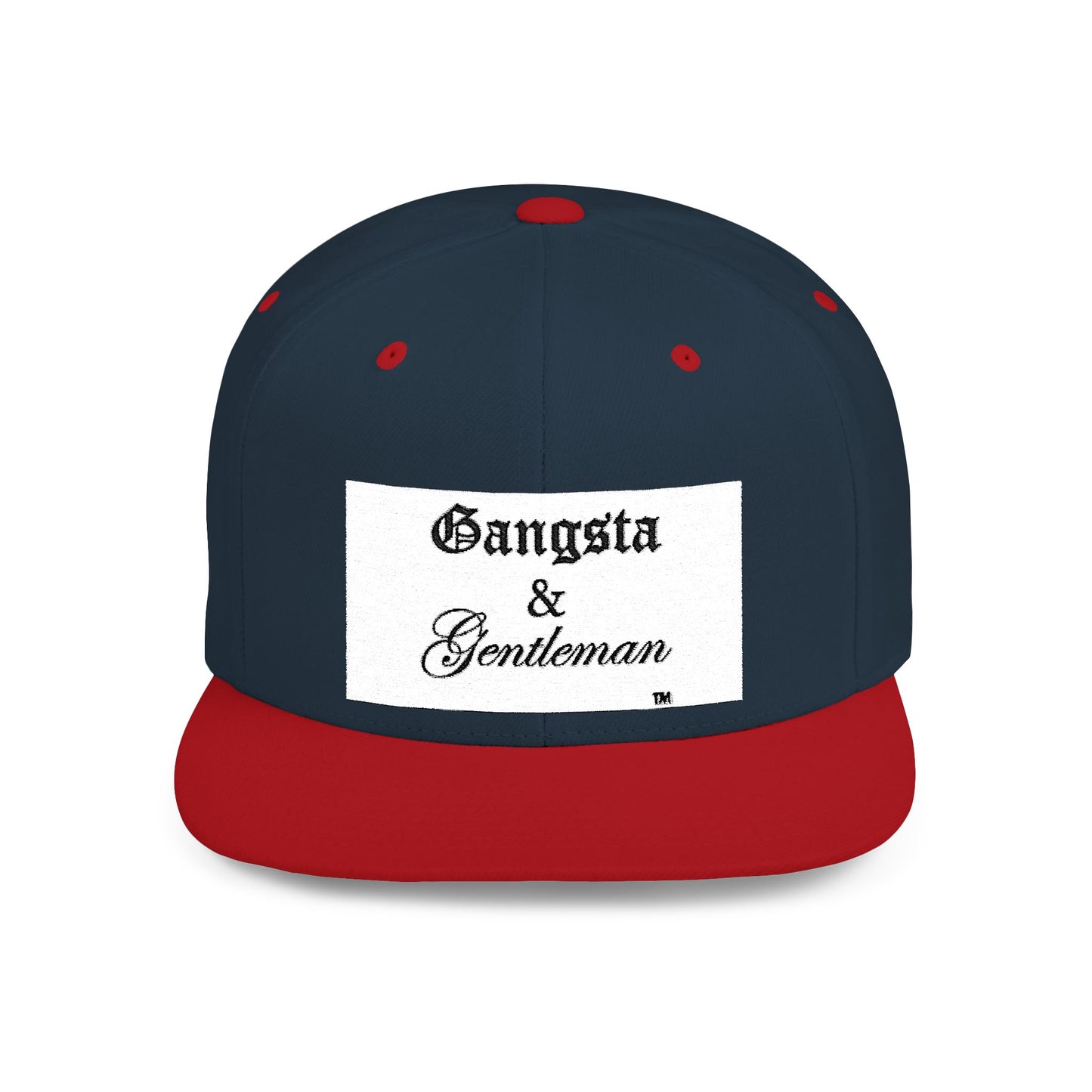 Gangsta & Gentleman Camo Flat Bill Snapback Hat - Stylish Headwear for Trendsetters