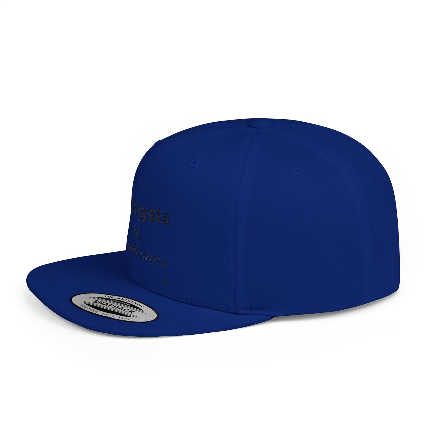 Gangsta & Gentleman Snapback Cap - Trendy Flat Bill Hat for Stylish Individuals