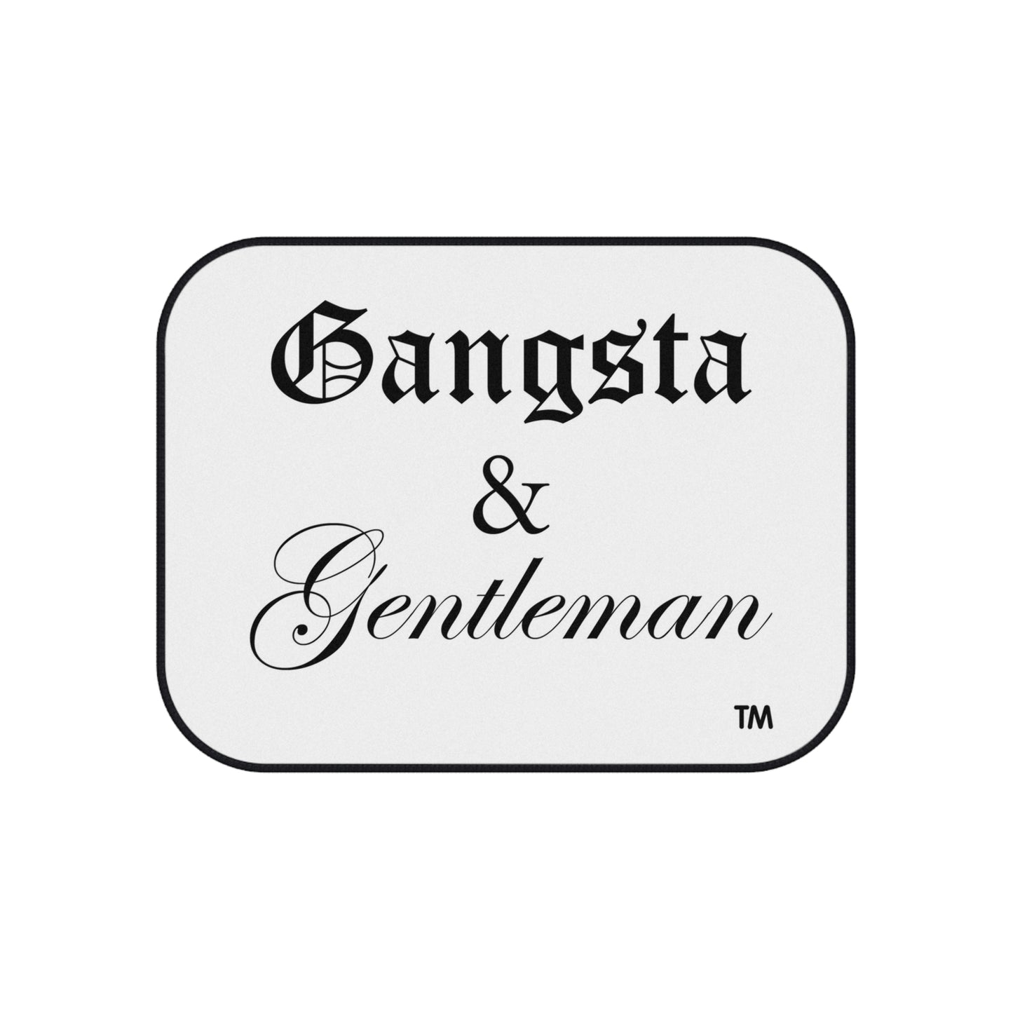 Stylish Gangsta & Gentleman Car Mats Set of 4 - Unique Auto Accessories