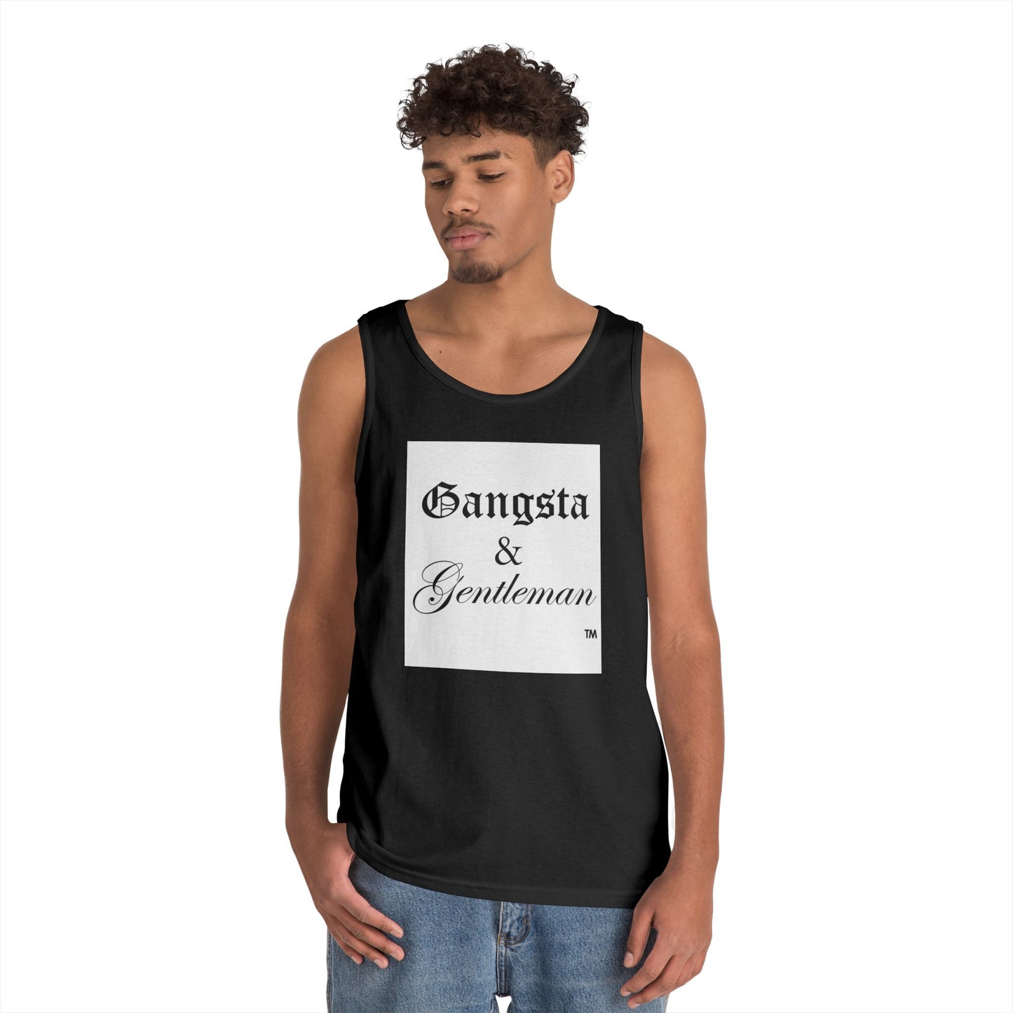Gangsta & Gentleman Unisex Heavy Cotton Tank Top - Cool Streetwear for Every Occasion
