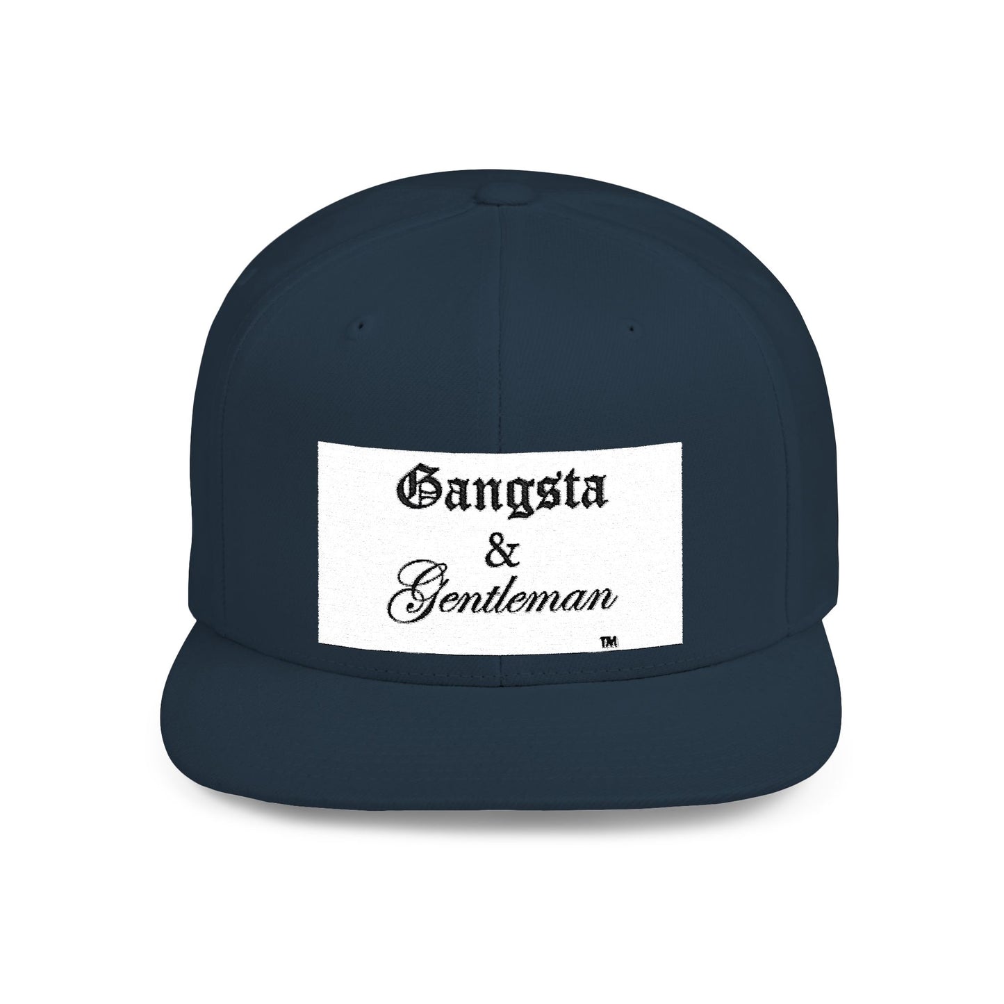 Gangsta & Gentleman Camo Flat Bill Snapback Hat - Stylish Headwear for Trendsetters
