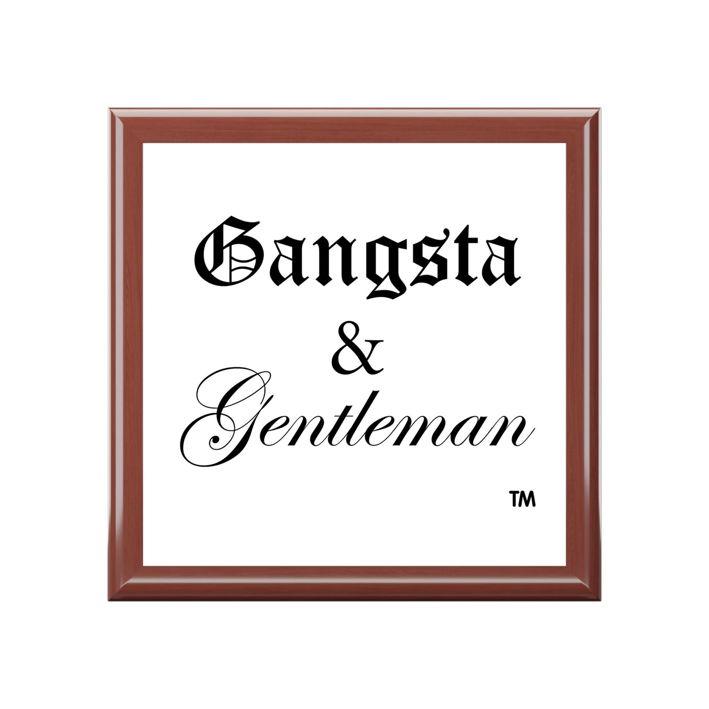 Gangsta & Gentleman Jewelry Box - Stylish Storage for Accessories