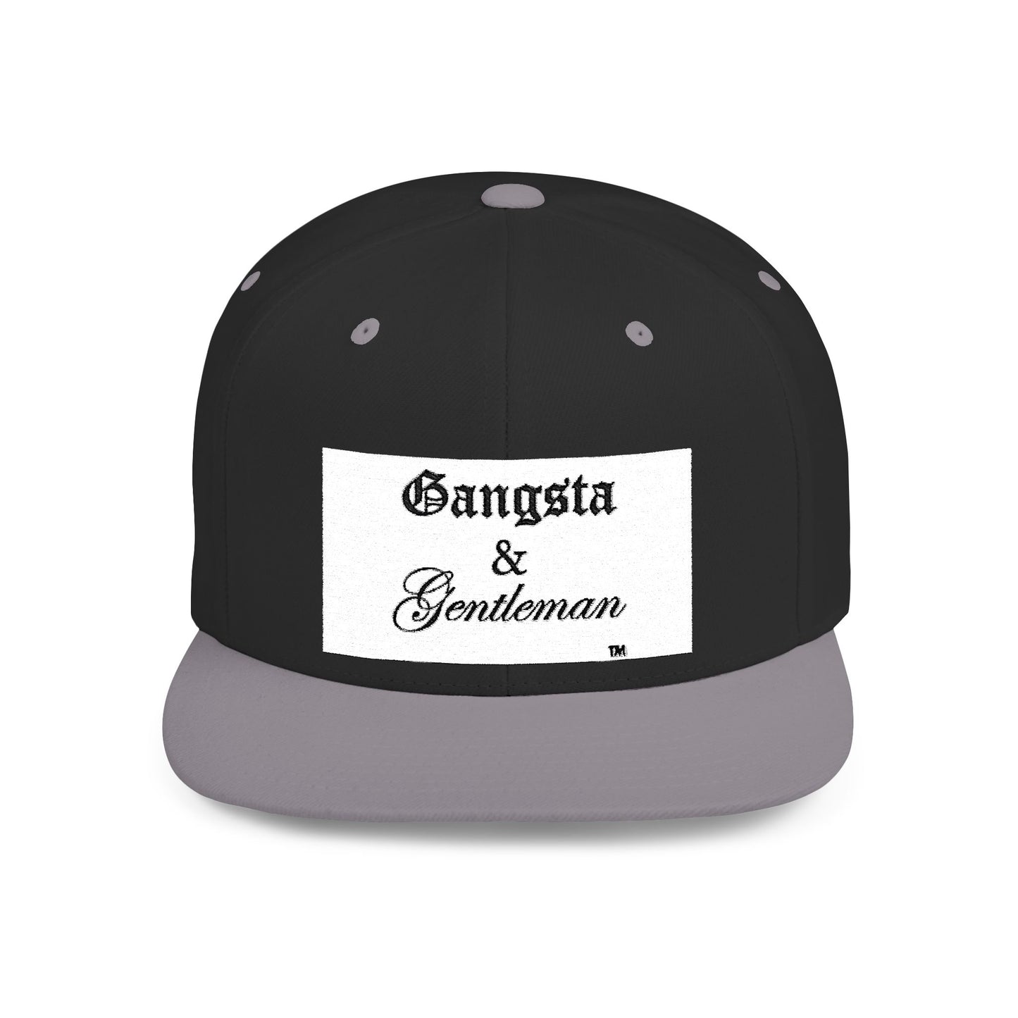 Gangsta & Gentleman Camo Flat Bill Snapback Hat - Stylish Headwear for Trendsetters