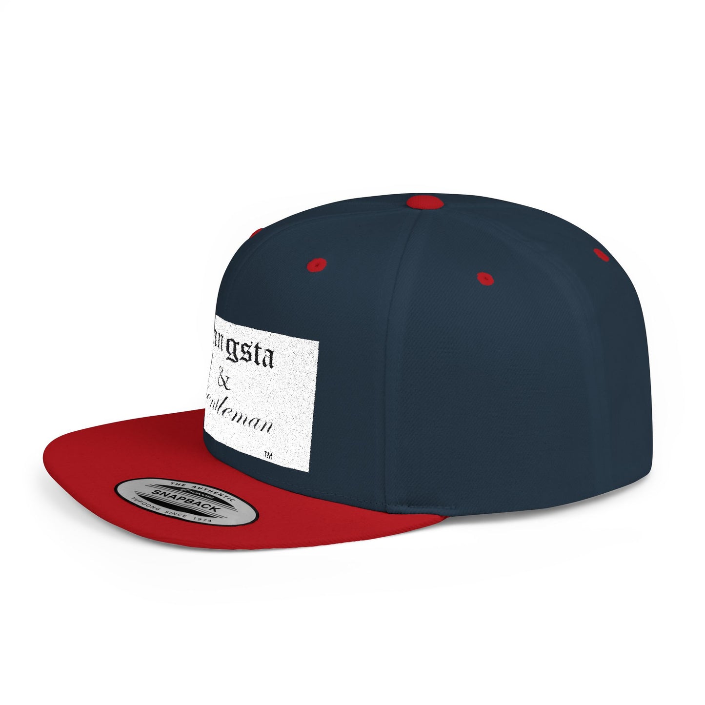Gangsta & Gentleman Camo Flat Bill Snapback Hat - Stylish Headwear for Trendsetters