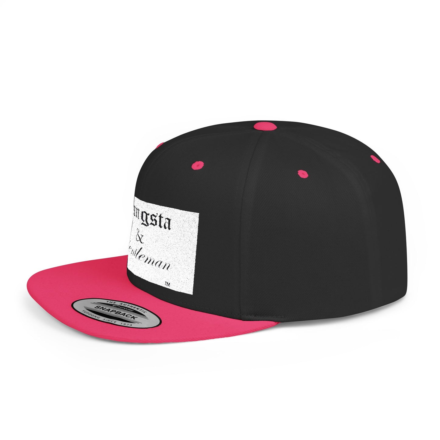 Gangsta & Gentleman Camo Flat Bill Snapback Hat - Stylish Headwear for Trendsetters