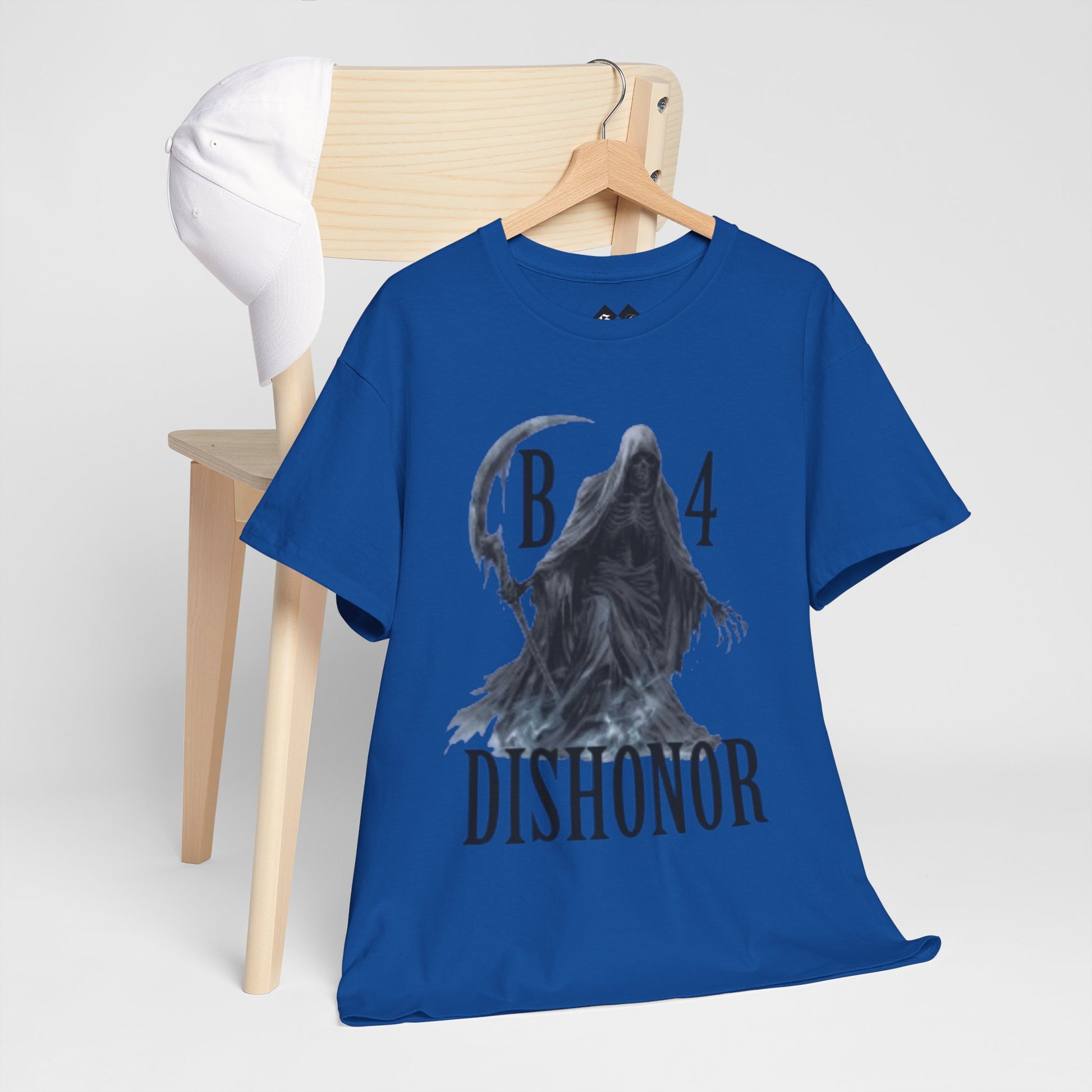 T-Shirt — Grim Reaper 'Death B4 Dishonor' Graphic Tee - Gangsta & Gentleman