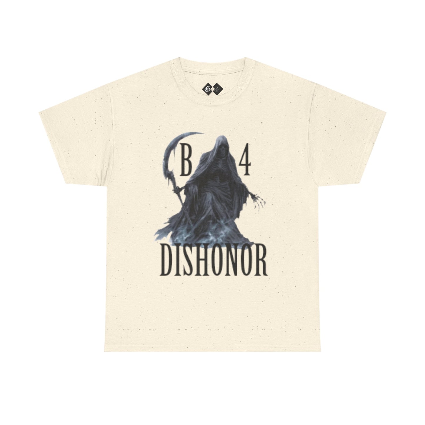 T-Shirt — Grim Reaper 'Death B4 Dishonor' Graphic Tee - Gangsta & Gentleman