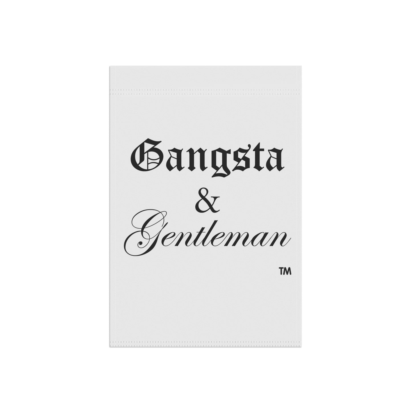 Gangsta & Gentleman Garden Banner - Stylish Outdoor Decor for Celebrations