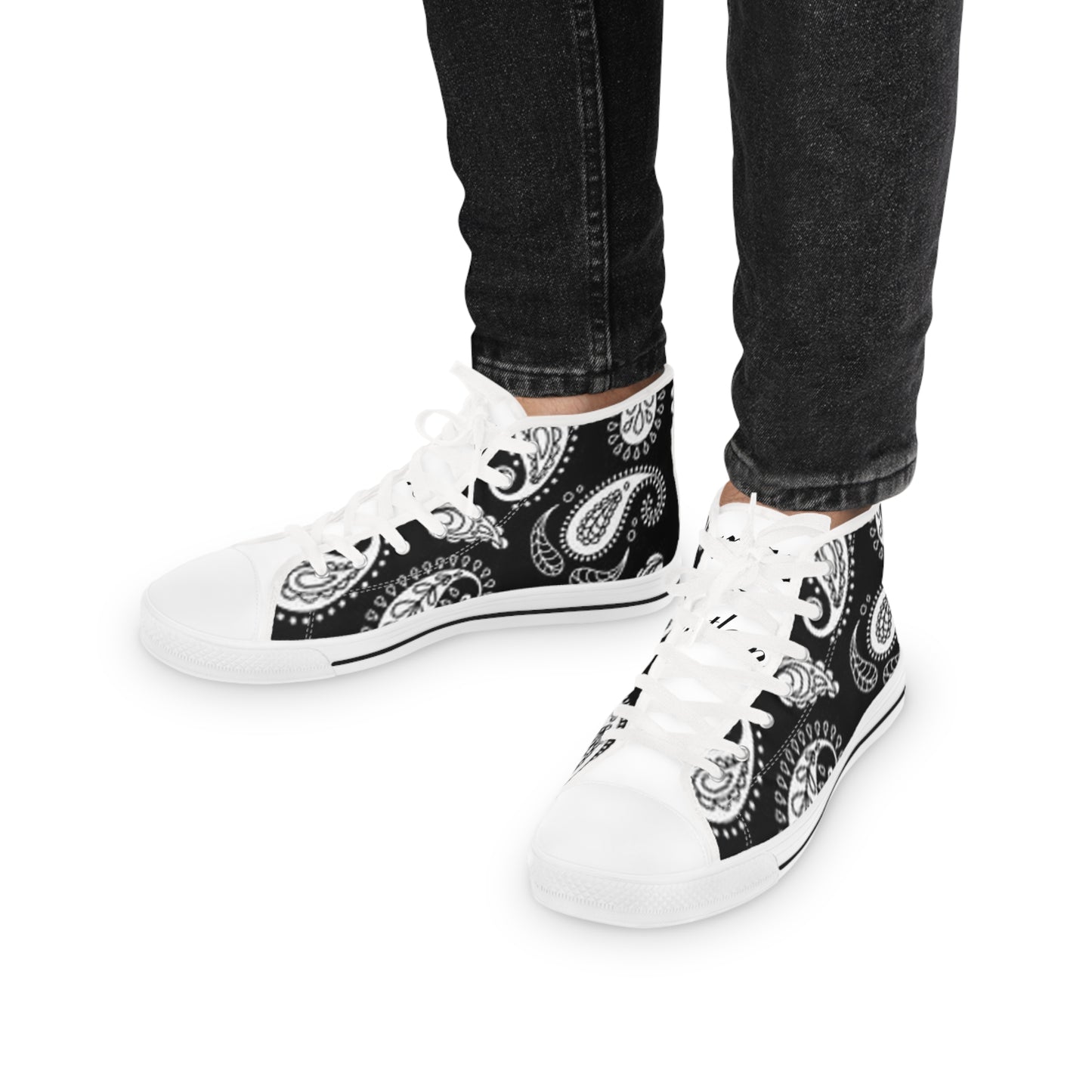 Stylish High Top Sneakers, Casual Footwear, Unique Design, Streetwear Essentials, Gift for Him, Trendy Sneakers